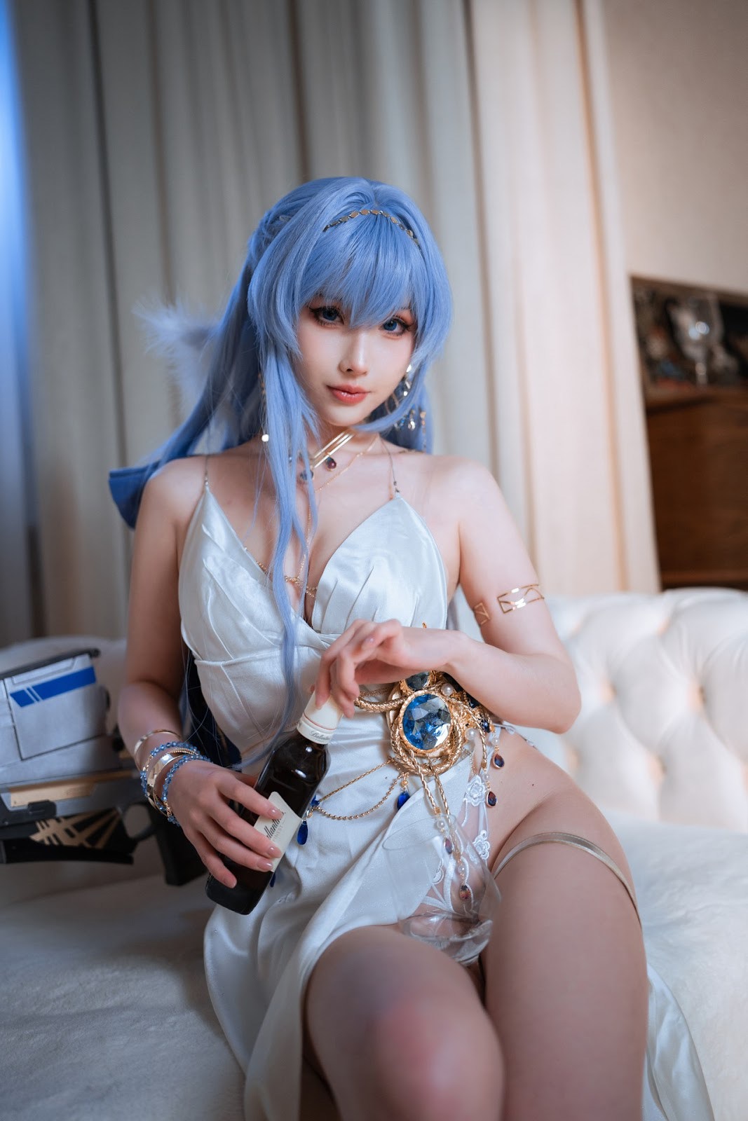 Cosplay Rioko凉凉子 海伦礼服(32)