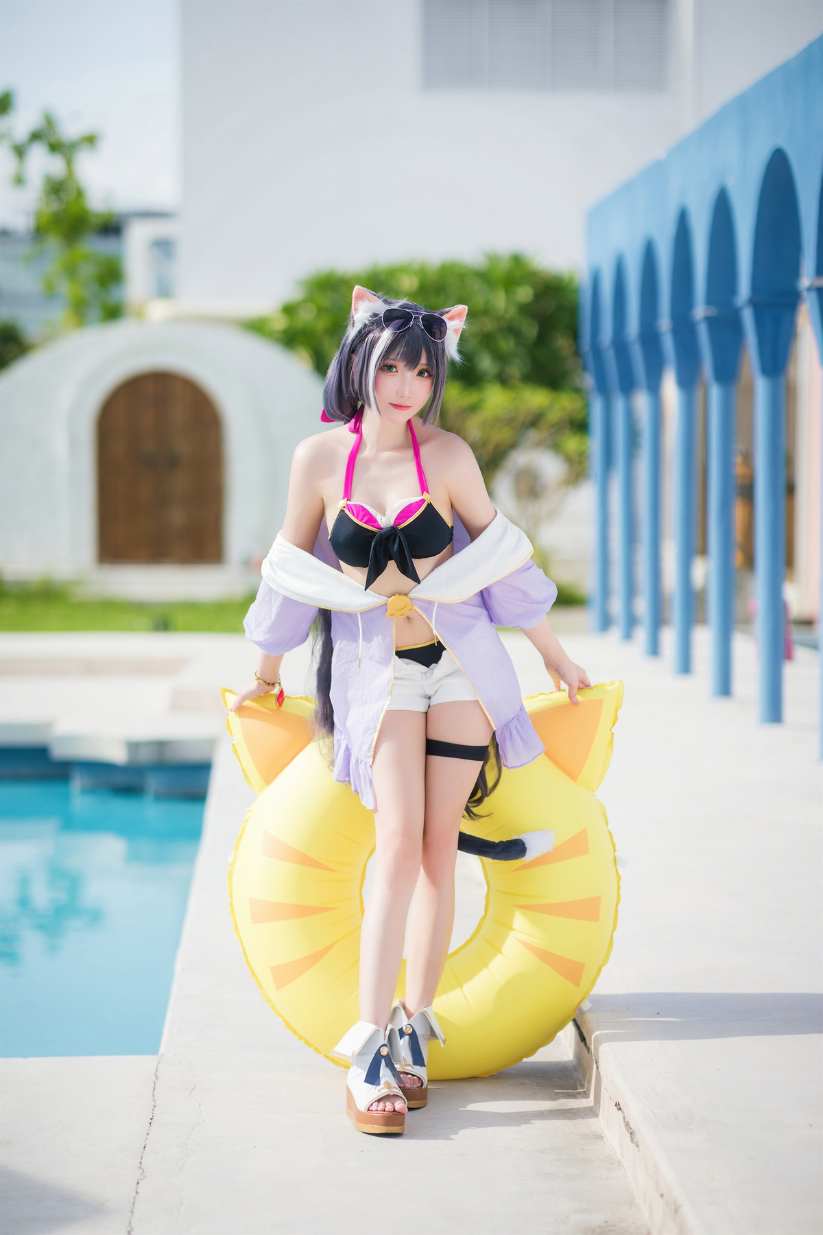 Cosplay 瓜希酱 公主连结 凯露夏日 Kyaru(21)
