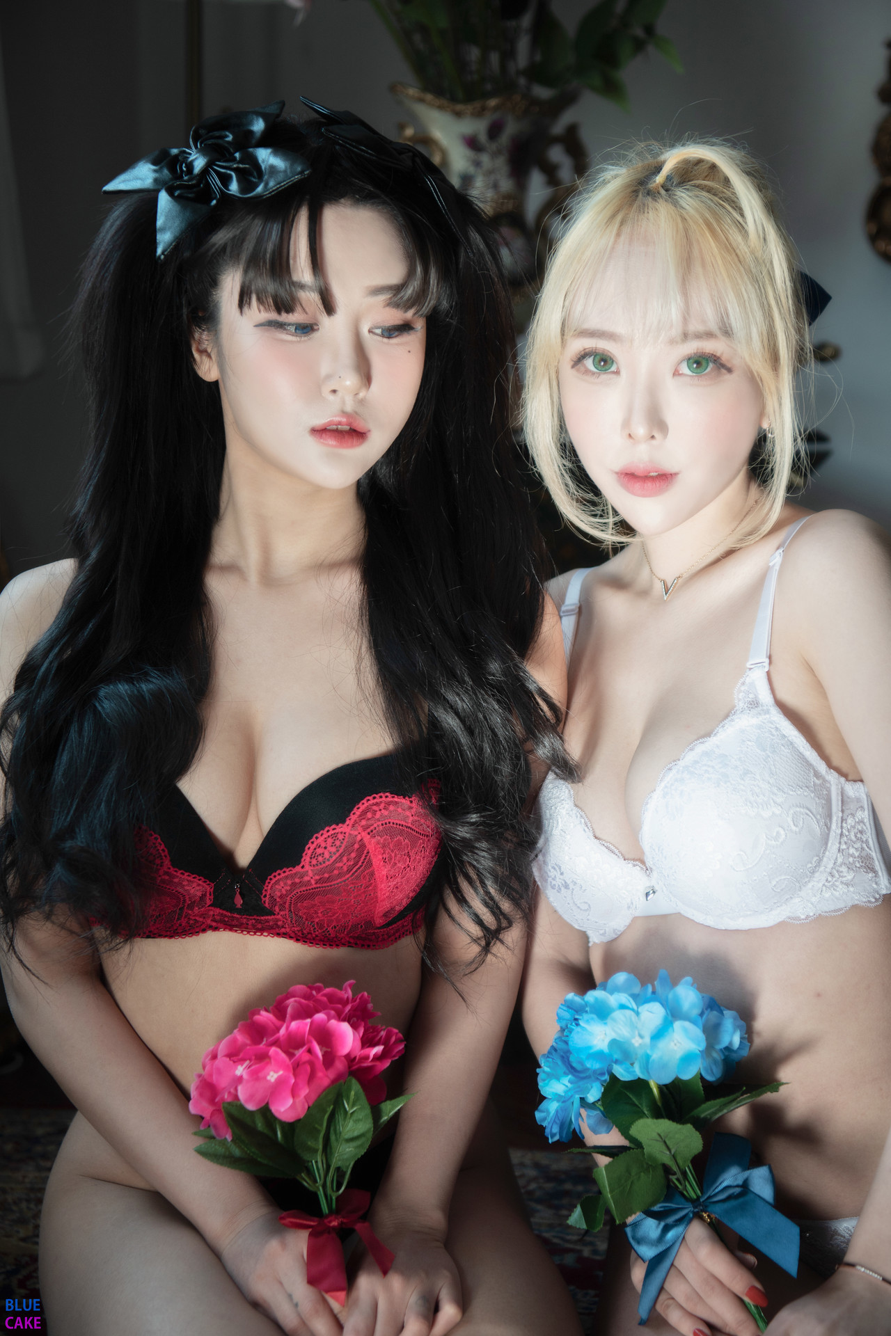 정보미 &#038; 권지아, [BLUECAKE] Fate Saber x Thosaka Rin Lingerie.Ver Set.03(23)