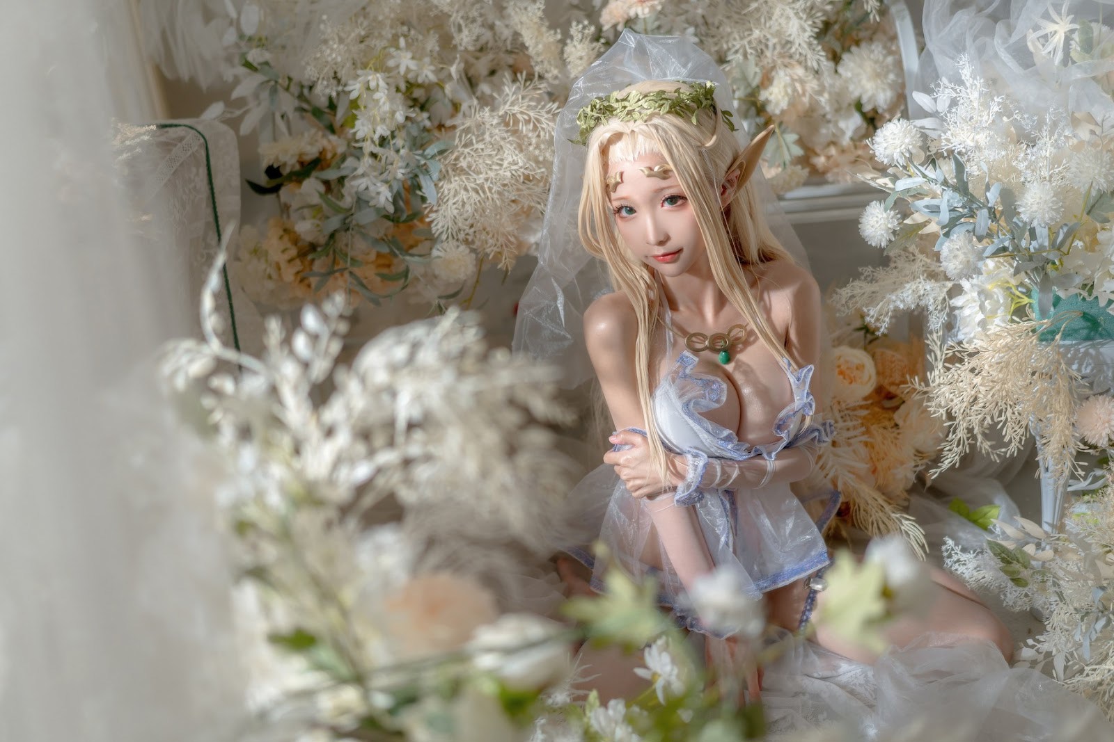 [蠢沫沫] 白精灵 婚纱(28)