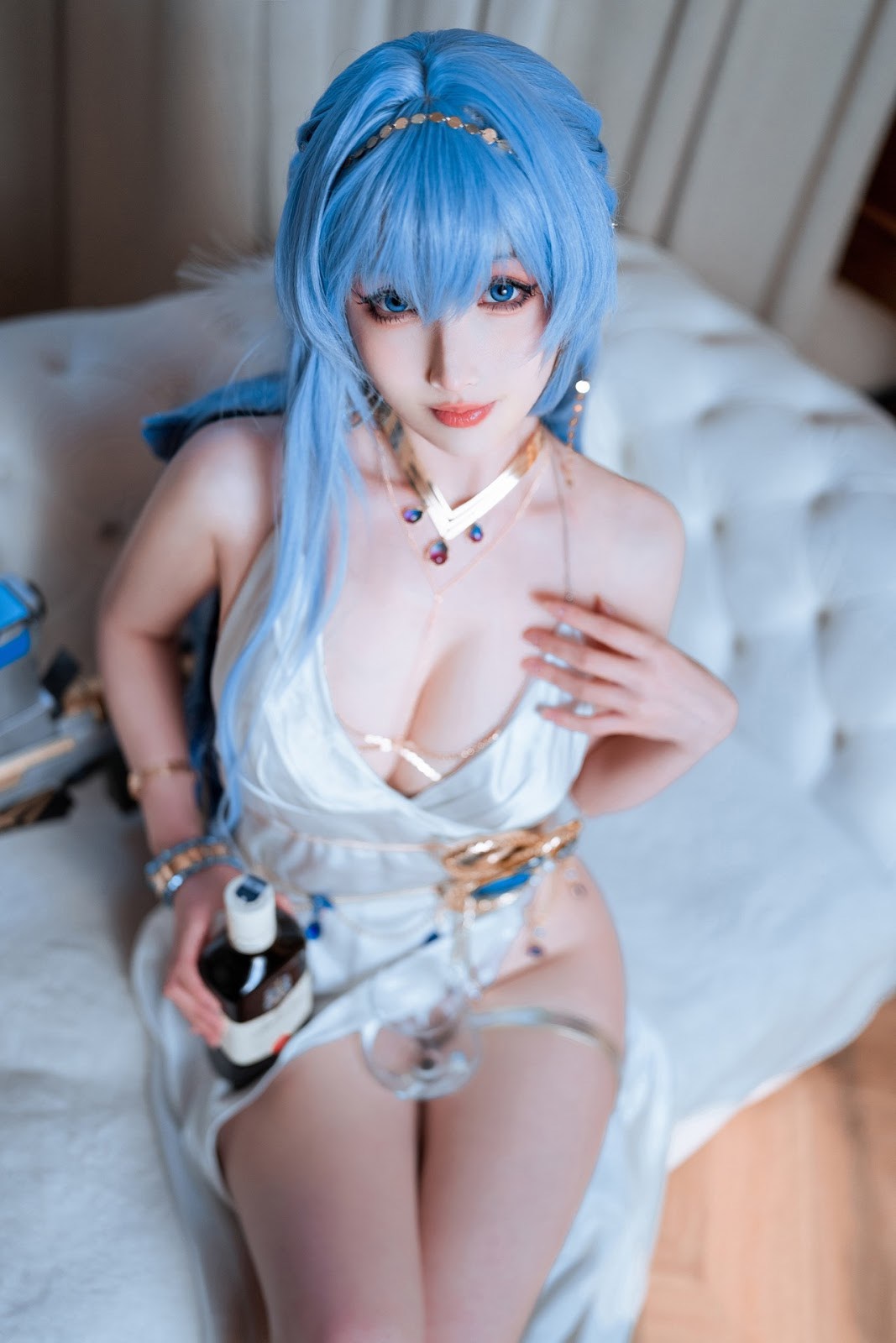 Cosplay Rioko凉凉子 海伦礼服(33)