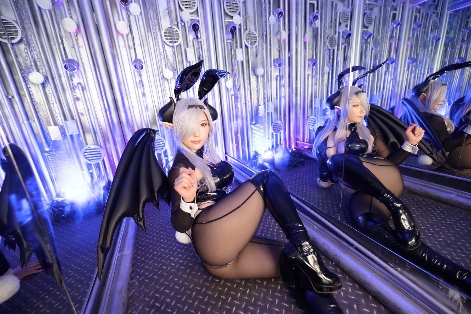 Cosplay SAKUサク See-through Bunny Succubus Set.03(28)