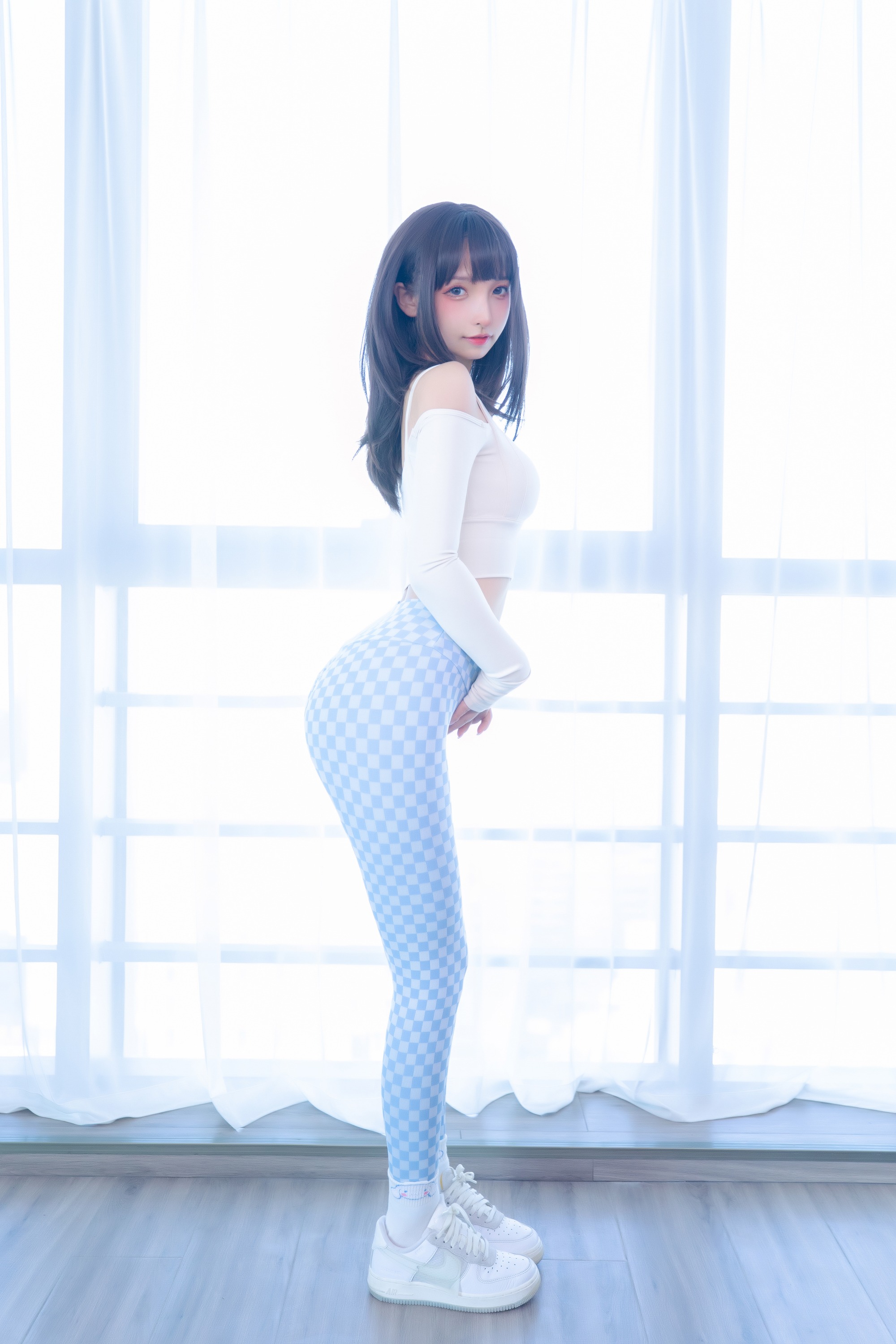 神楽坂真冬 - NO.93 蓝白格 [75P-172MB](58)