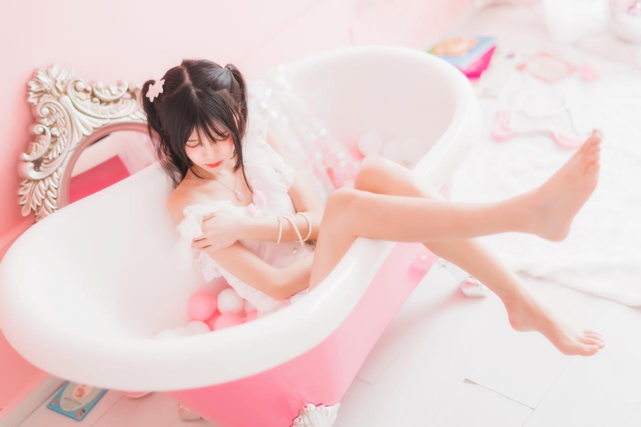 桜桃喵 - 冬眠系列-粉色浴缸 57P(32)