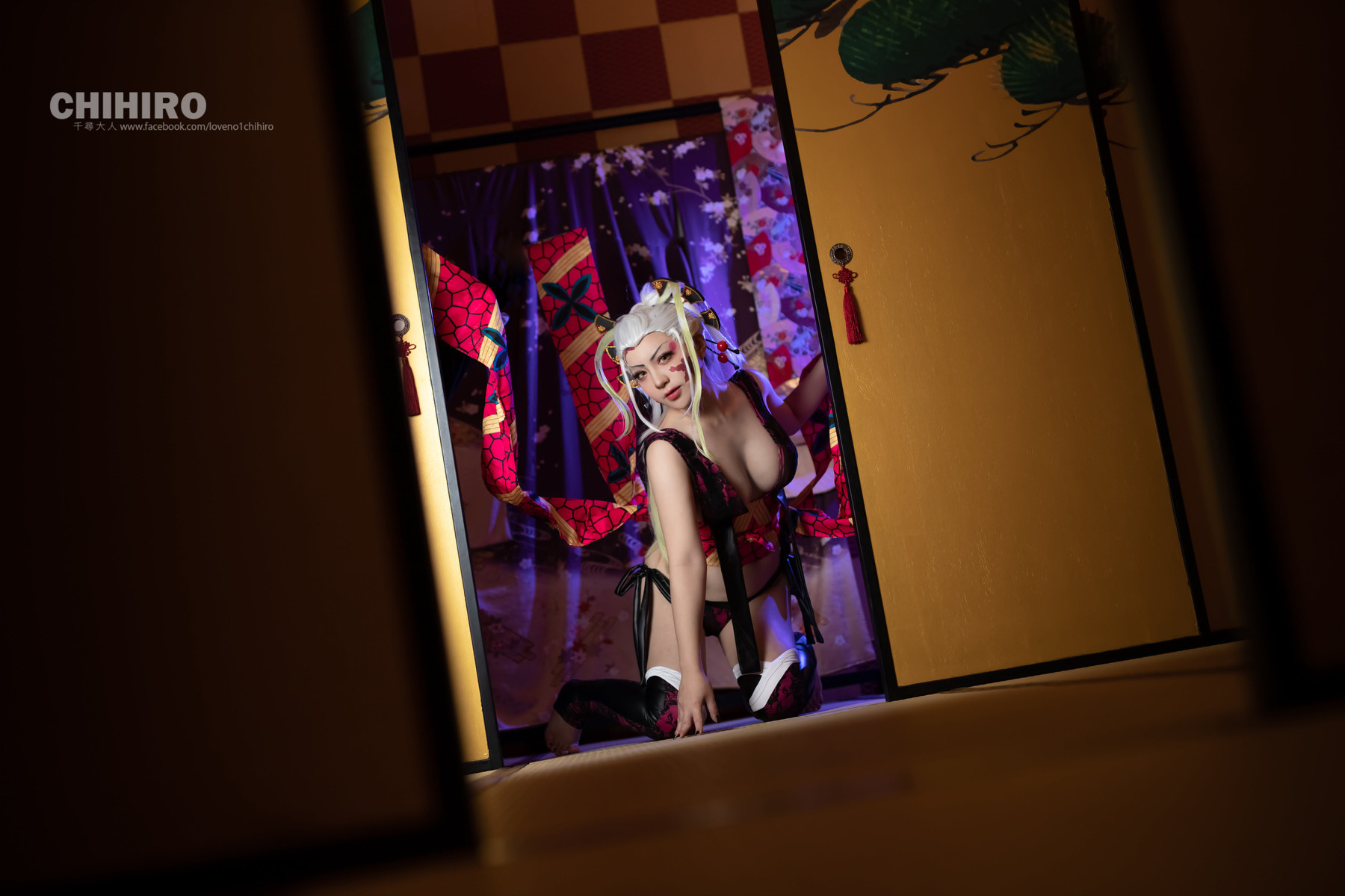 千尋_Chihiro Chang Cosplay 堕姫 Daki &#8211; Demon Slayer(4)