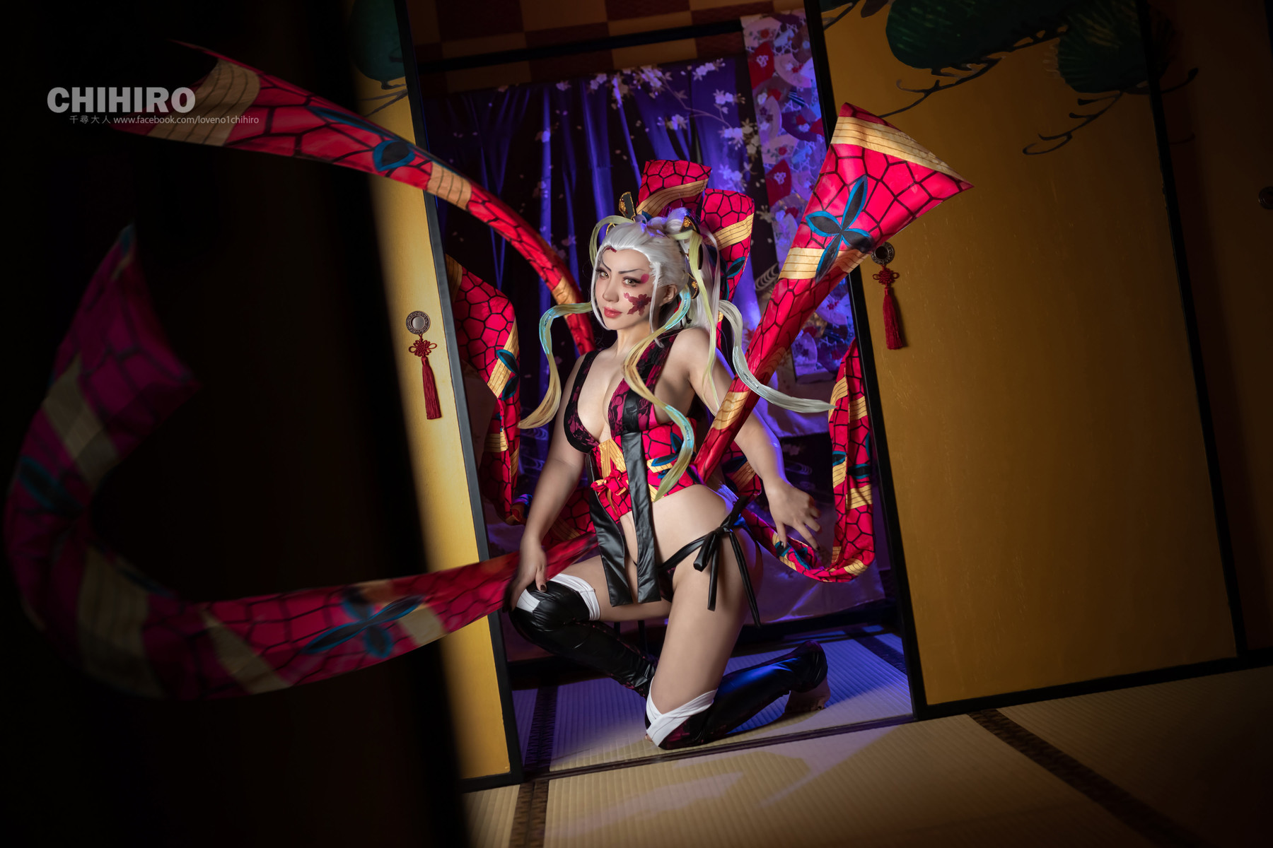 千尋_Chihiro Chang Cosplay 堕姫 Daki &#8211; Demon Slayer(7)