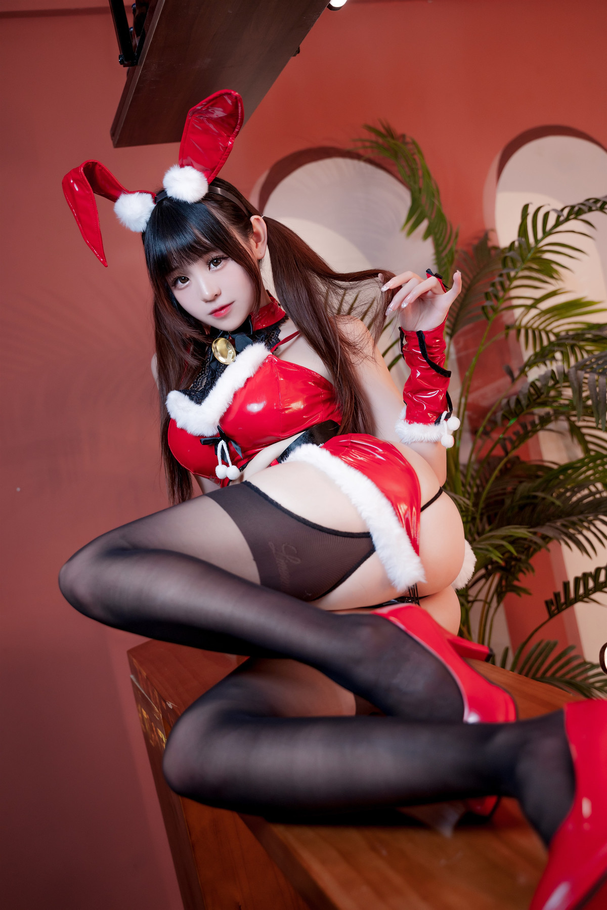 Cosplay miko酱ww 圣诞兔兔(33)