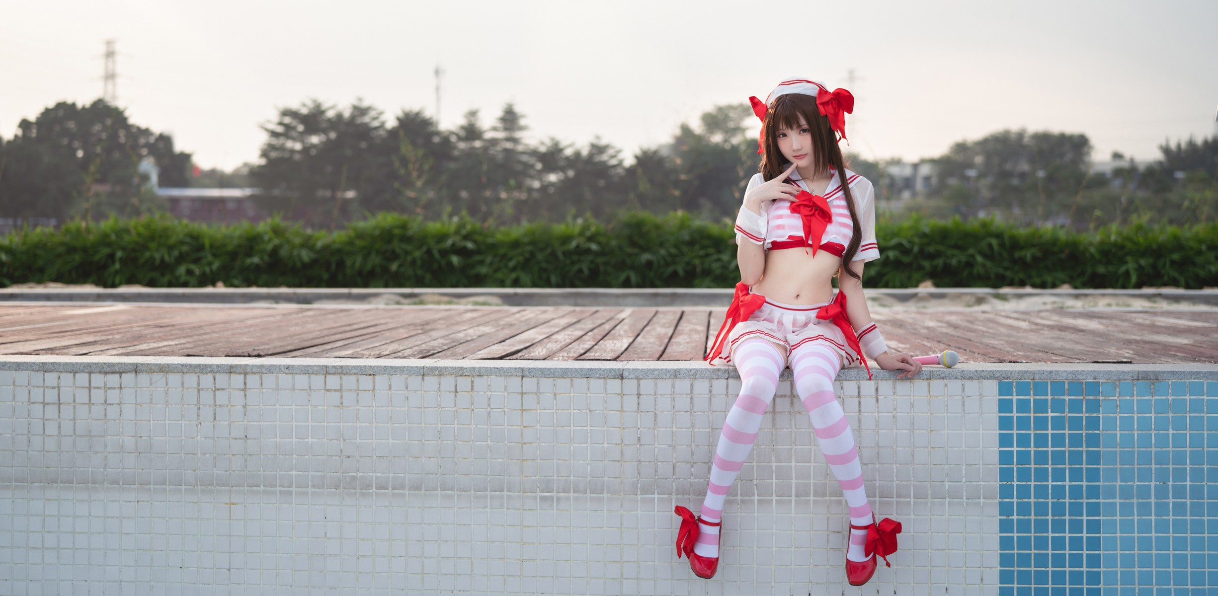 Cosplay 瓜希酱 岛村卯月 泳衣(22)