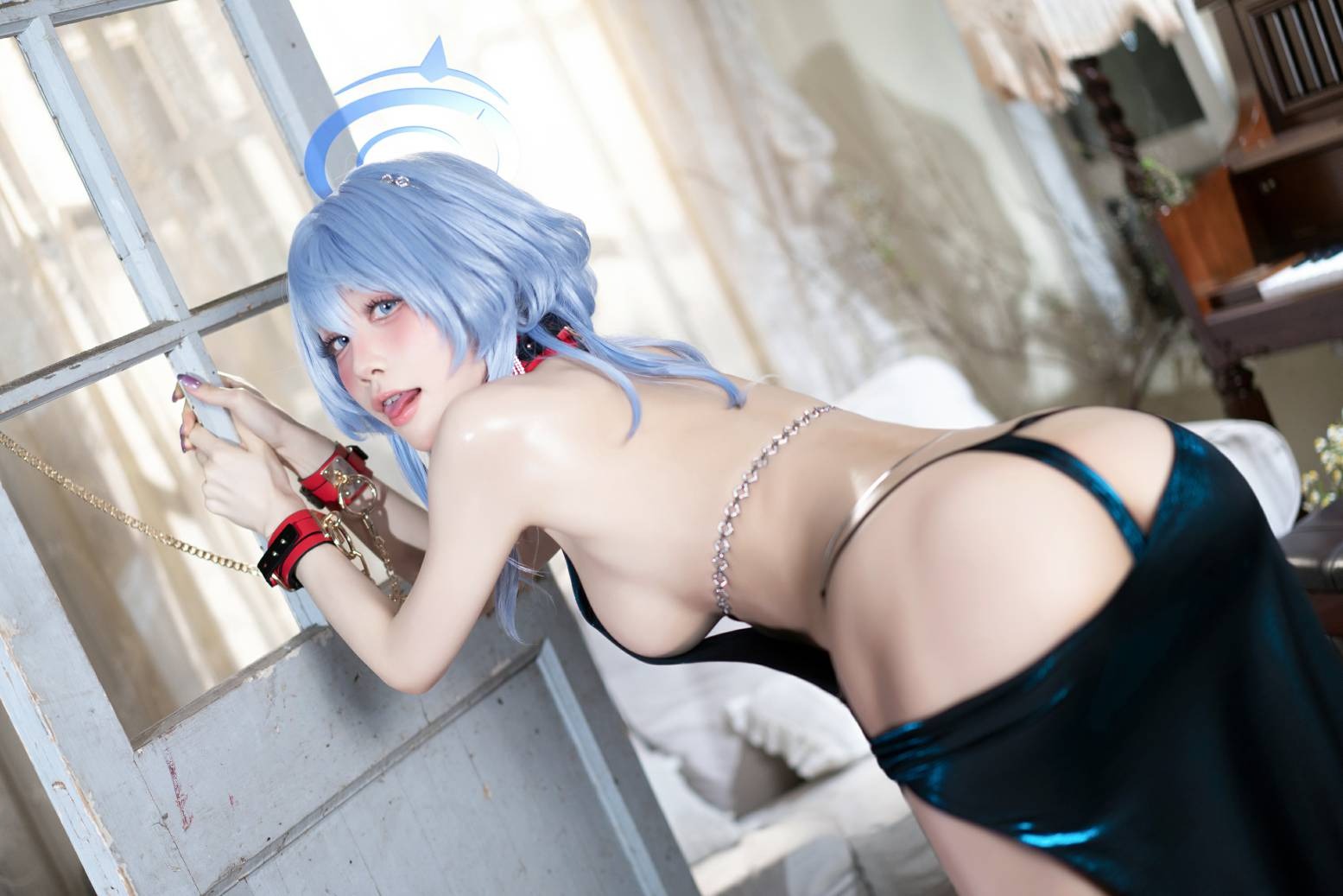 水淼aqua - 蔚蓝档案 天雨亚子礼服(42)