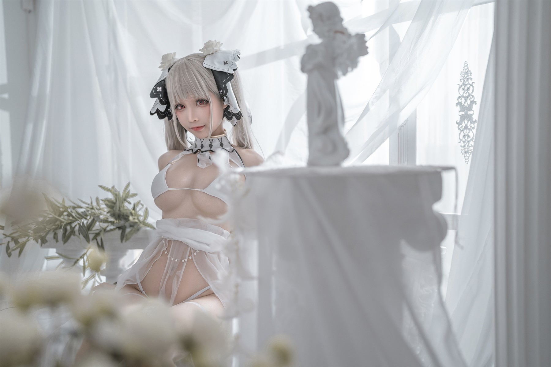 蠢沫沫 Cosplay 可畏婚纱(19)