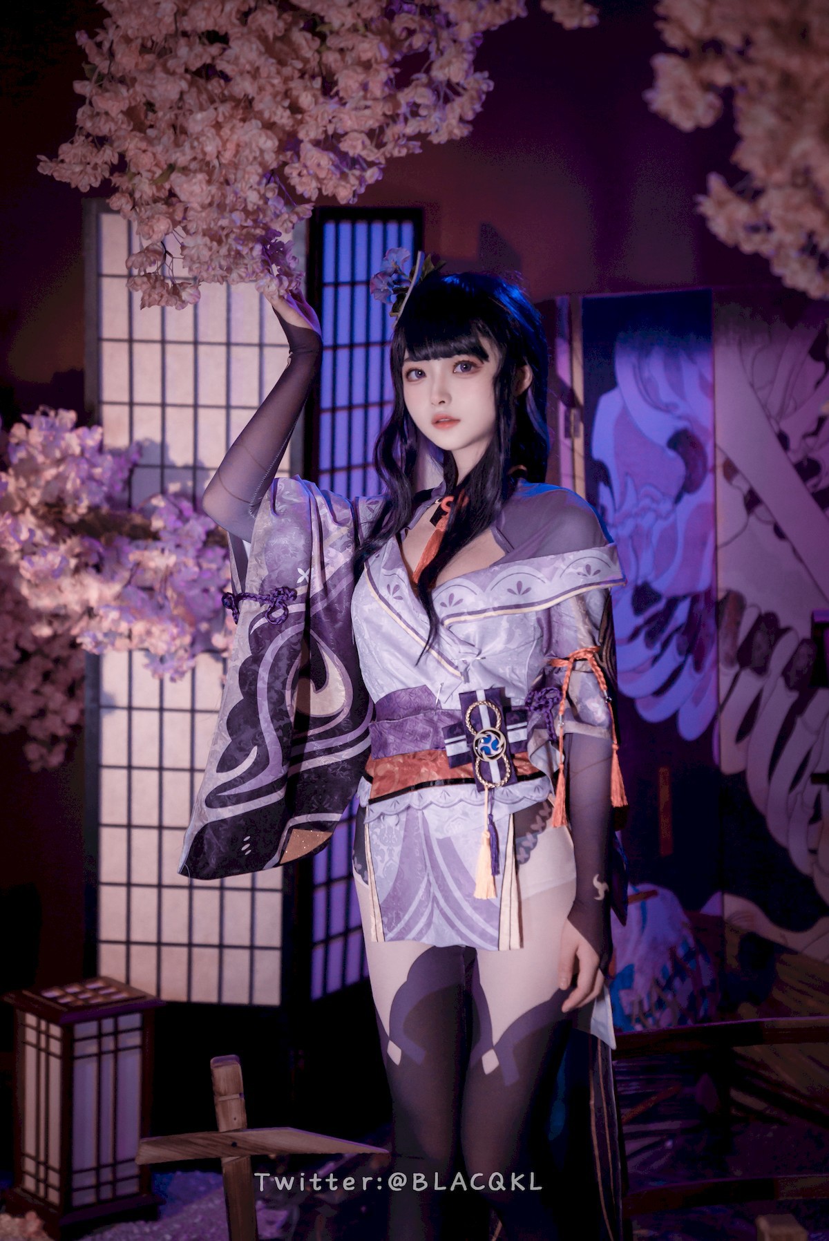 Cosplay 白莉愛吃巧克力 雷電將軍(12)