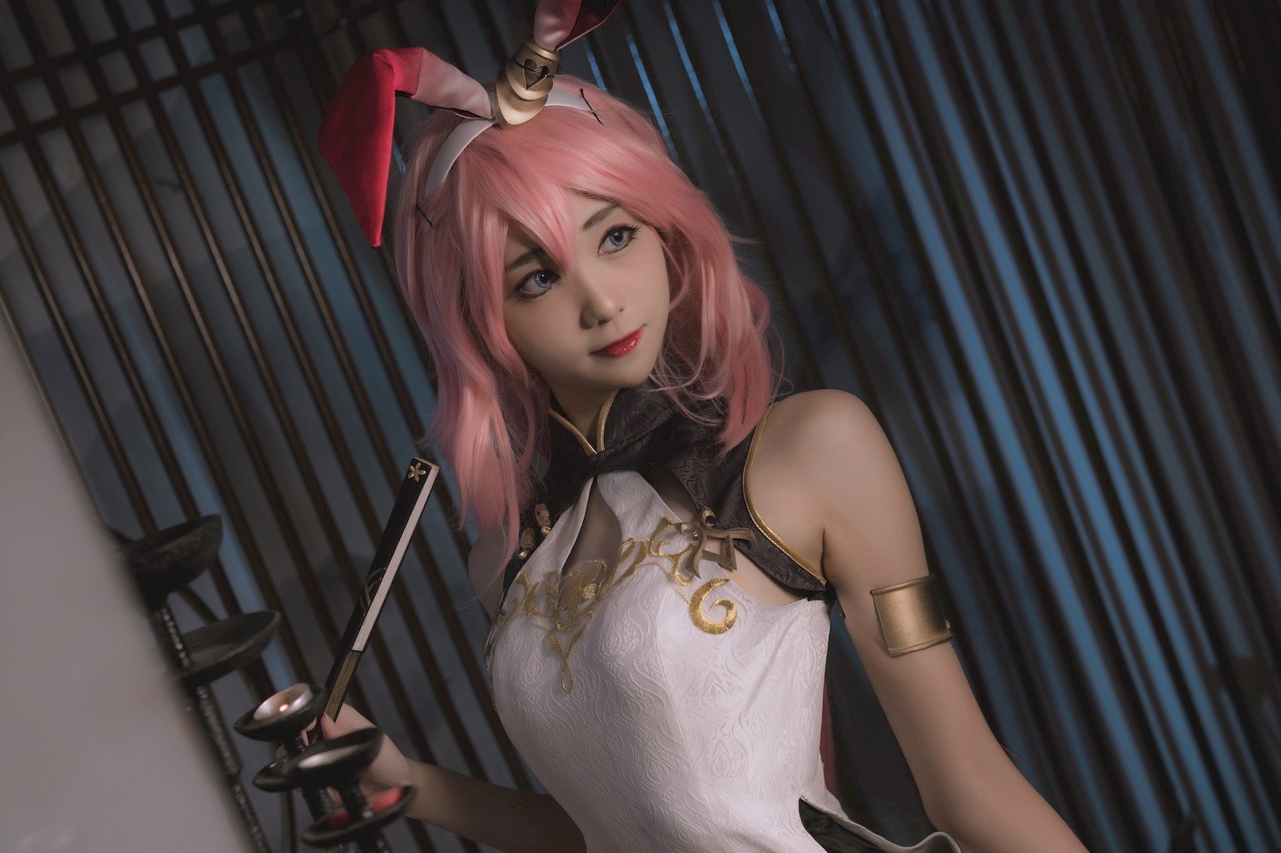 Cosplay 南桃Momoko 八重樱旗袍(7)