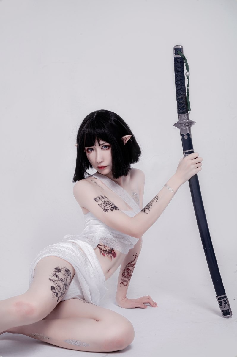 [Cos]阮邑Fairy - 绑带和武士[41P](32)