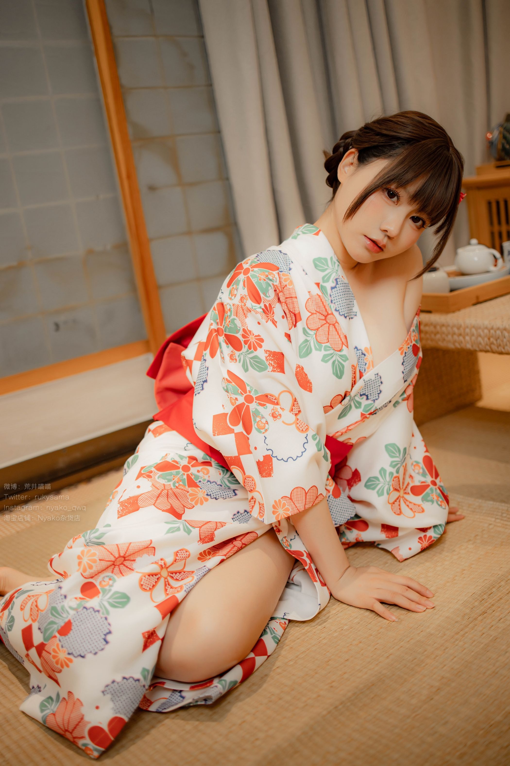 喵子Nyako #Nyako喵子 电子版41 和风烂漫 浴衣(17)