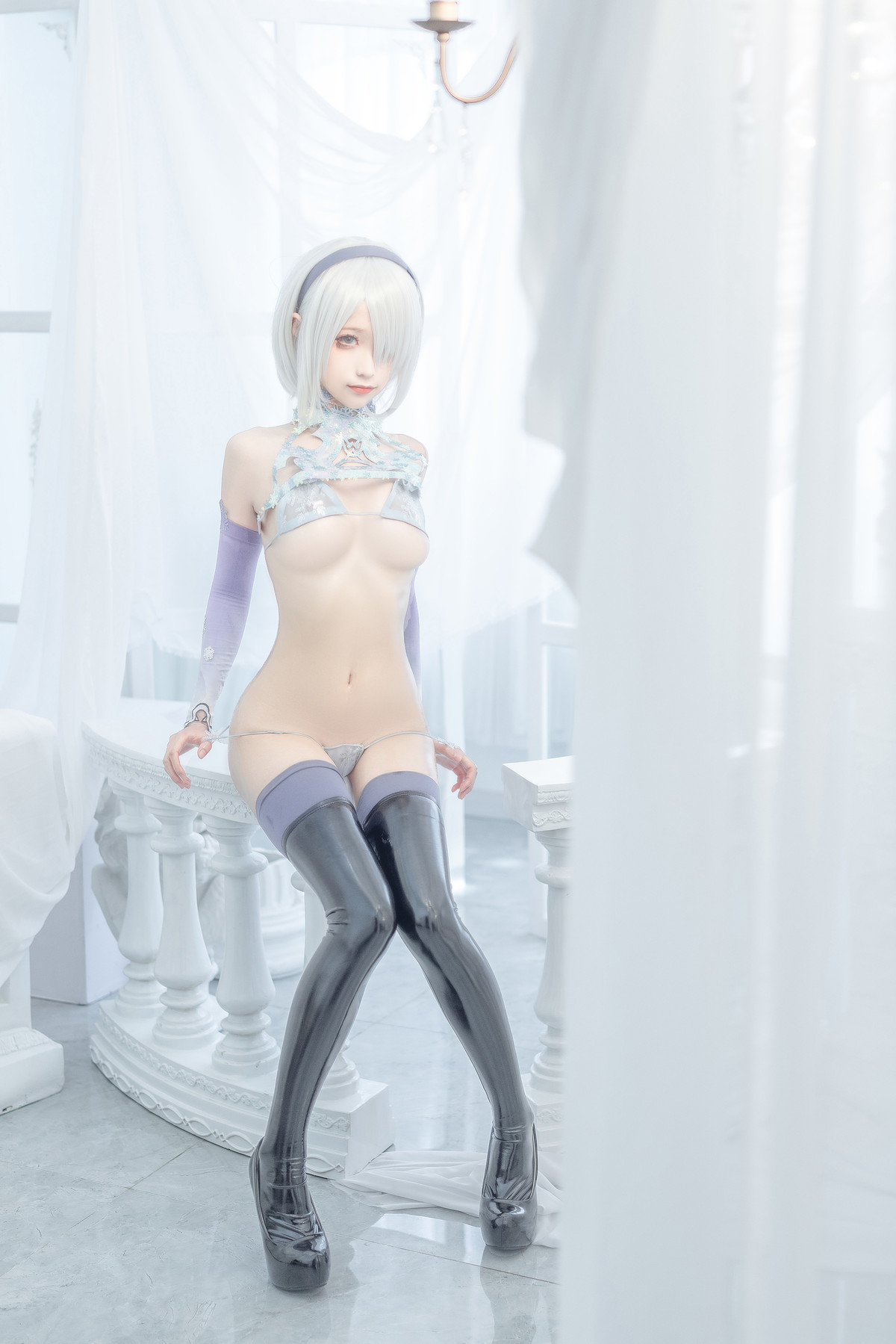 蠢沫沫 Cosplay 2b 冰雪 ice and snow(4)