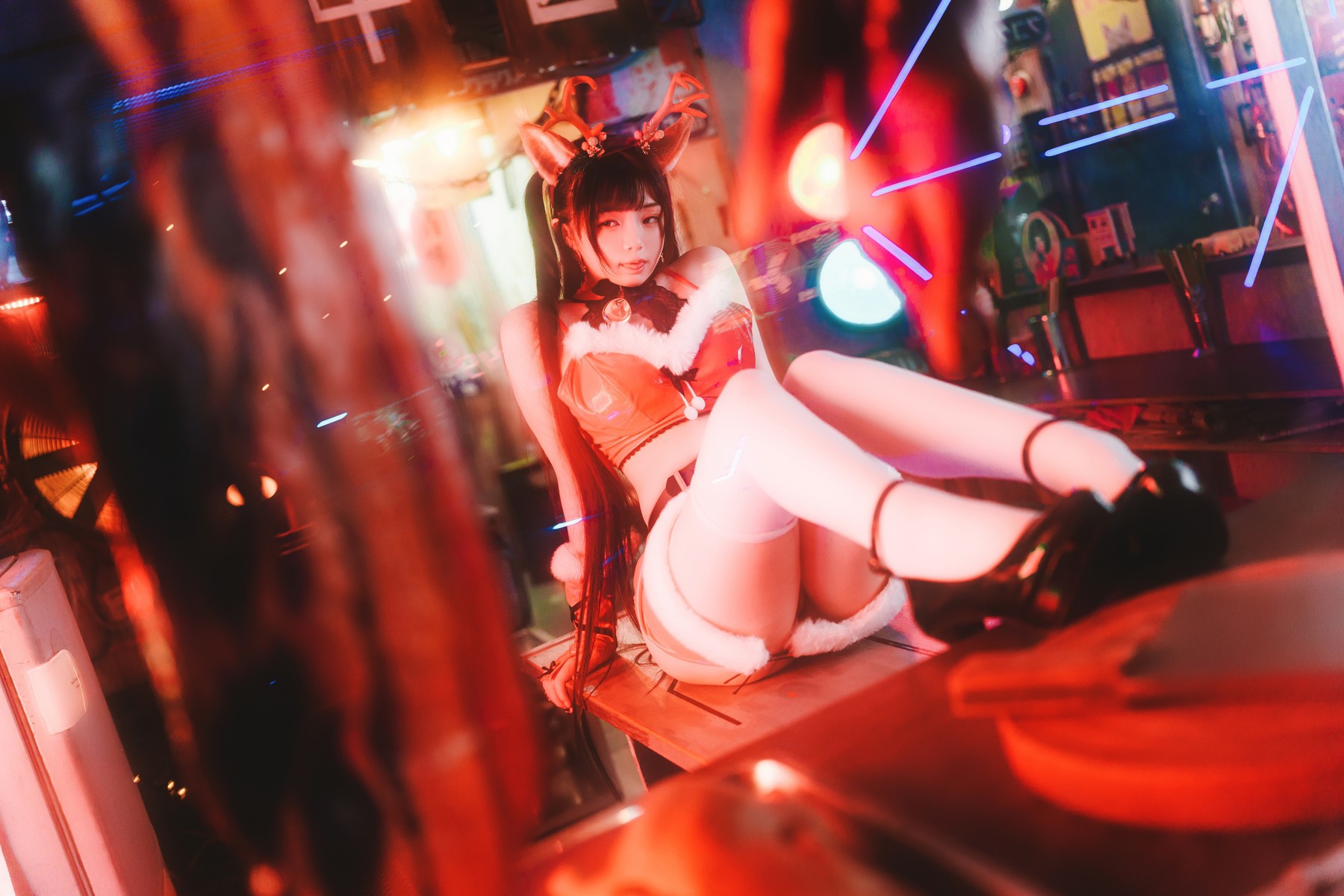 Cosplay 落落Raku Dear Deer ☆(47)