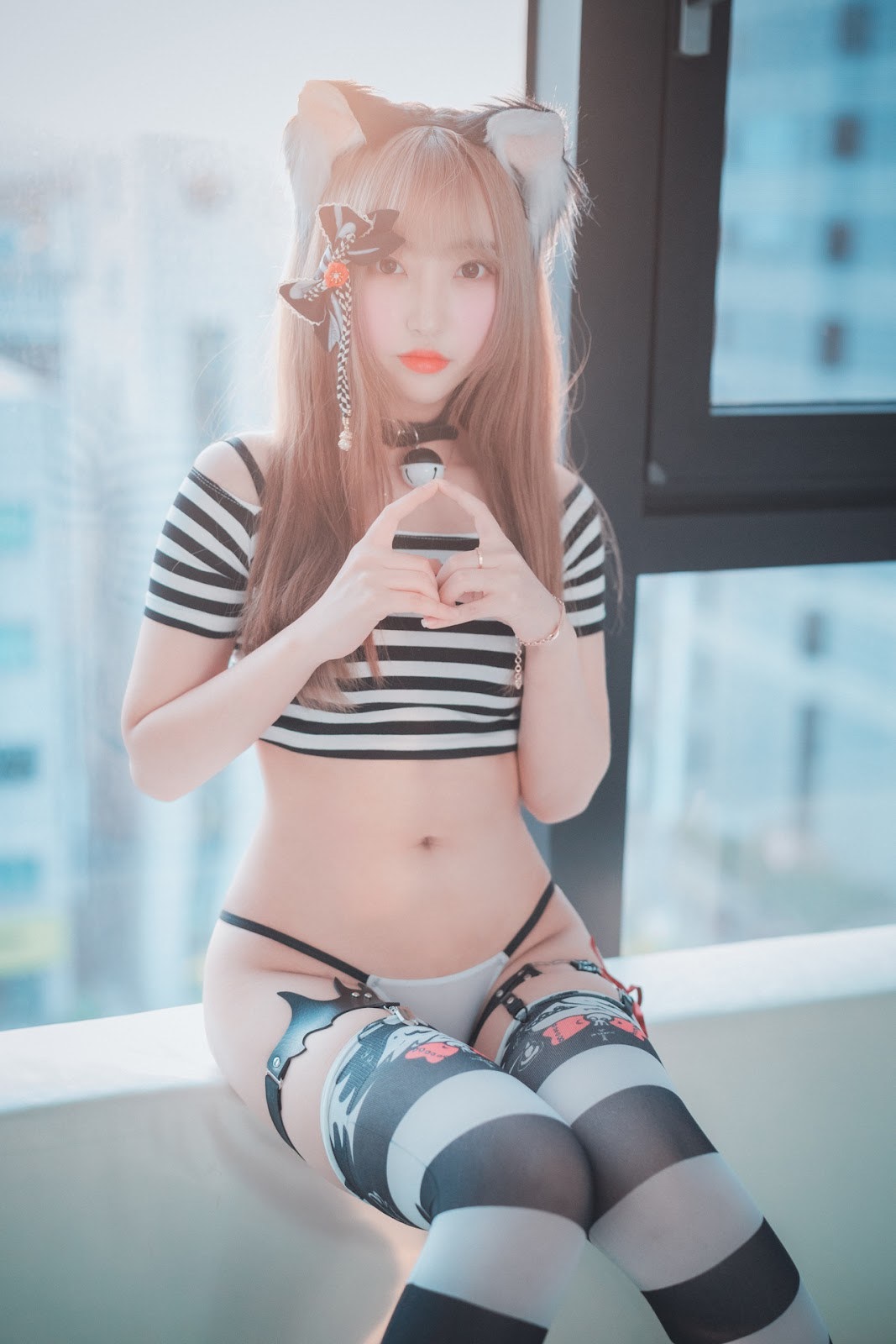 Hanari 하나리, [DJAWA] Catgirl in Stripes Set.01(44)