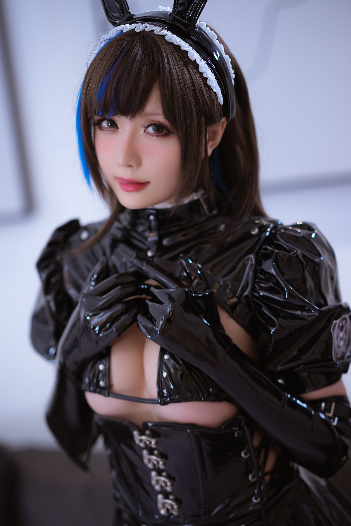 Cosplay 星之迟迟Hoshilily 兔兔女仆(12)