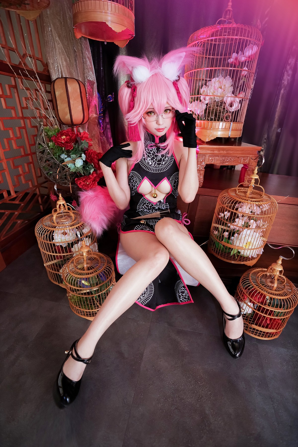 Cosplay ElyEE子 玉藻前旗袍(21)