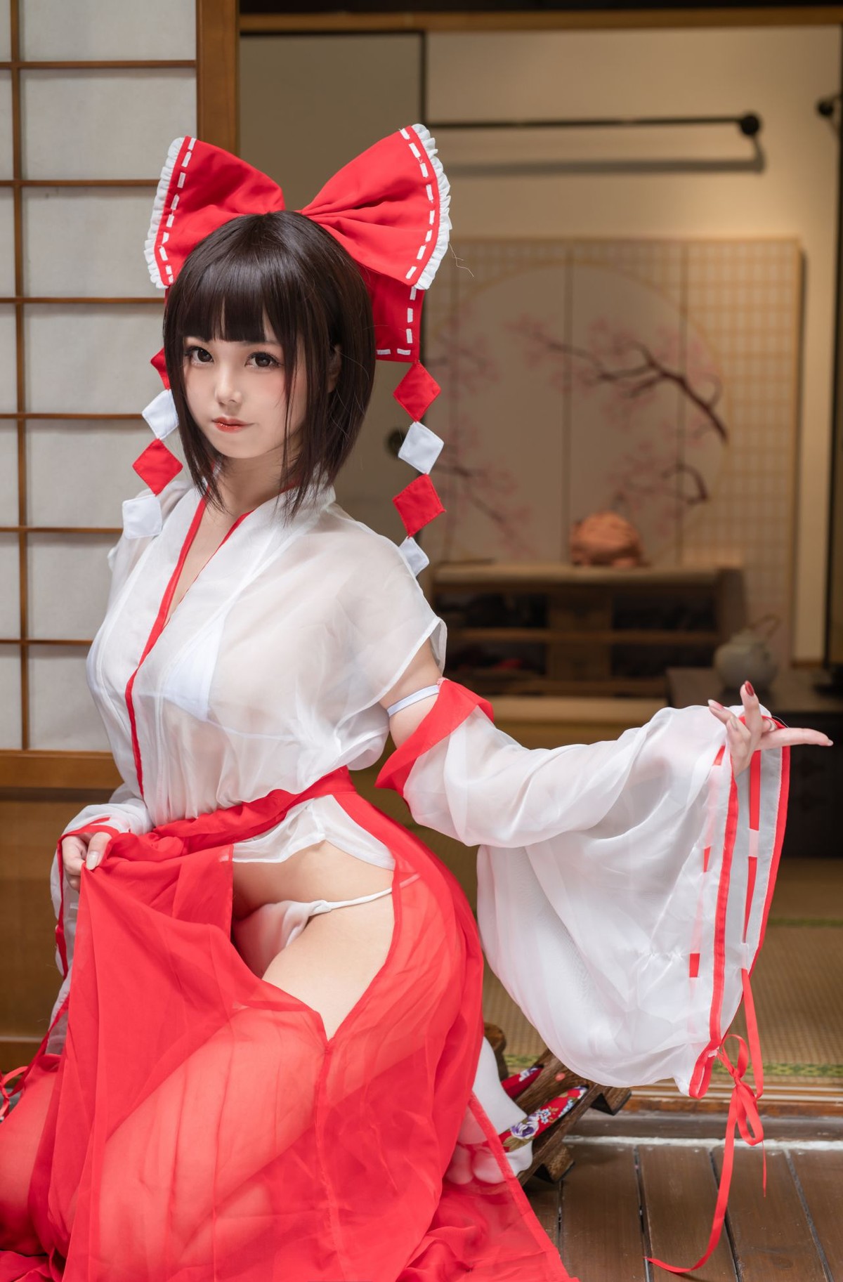 蜜汁貓裘 Cosplay 巫女 Miko Sister(6)