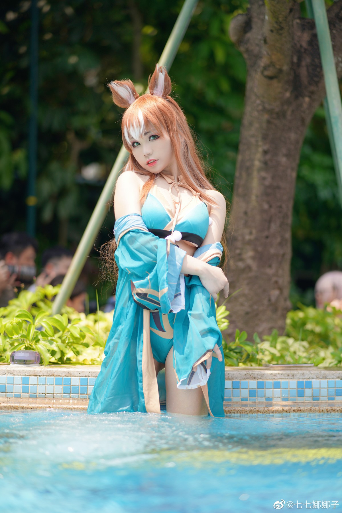 七七娜娜子 Cosplay 希娜吧 ​​​Swimsuit Ver(5)