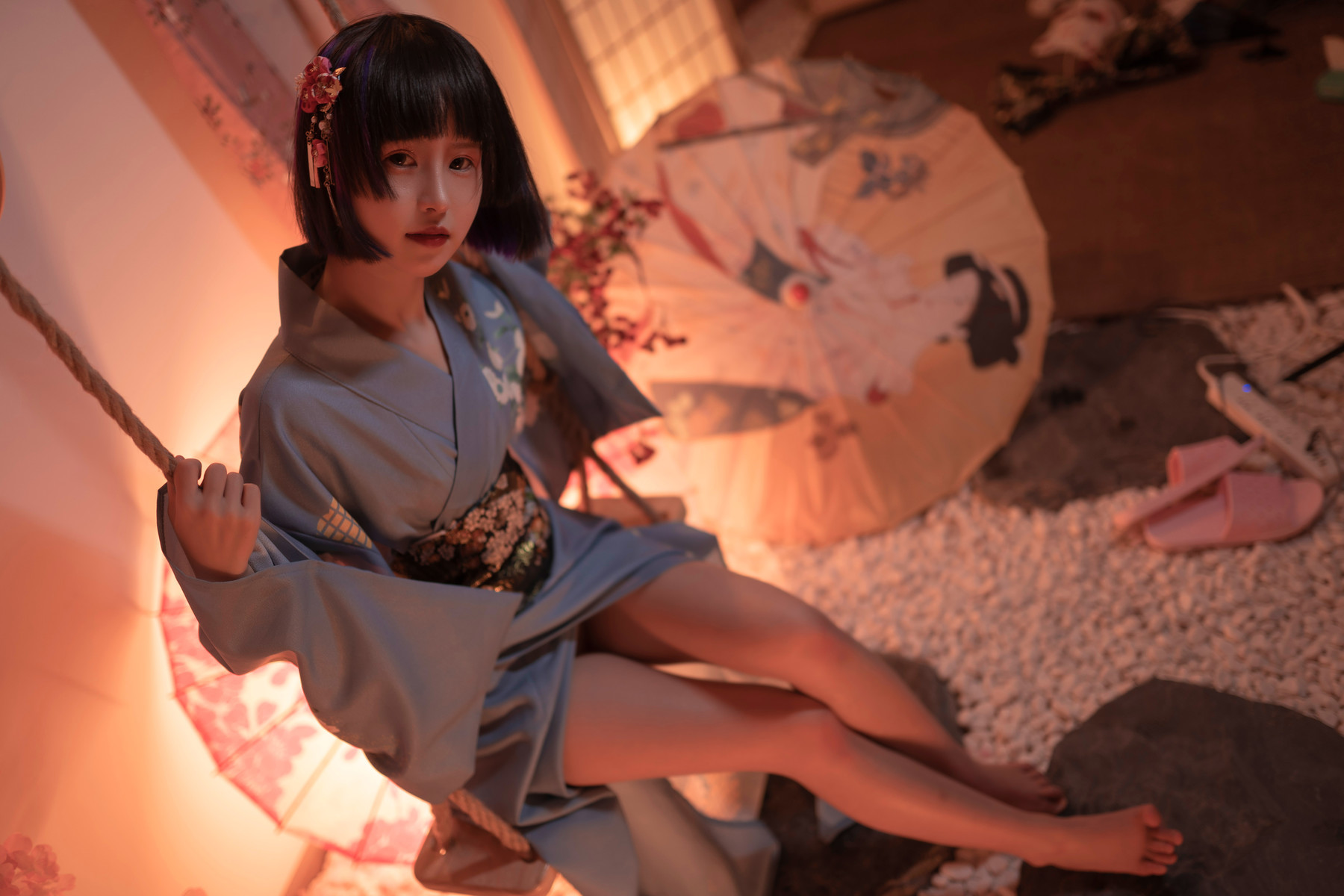 Cosplay 晕崽Zz 樱之诱惑(47)