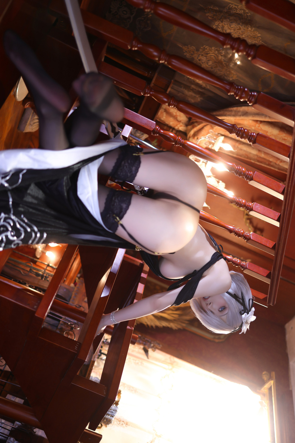 Cosplay 水淼Aqua ヨルハ二号B型 同人ドレスVer Set.02(33)