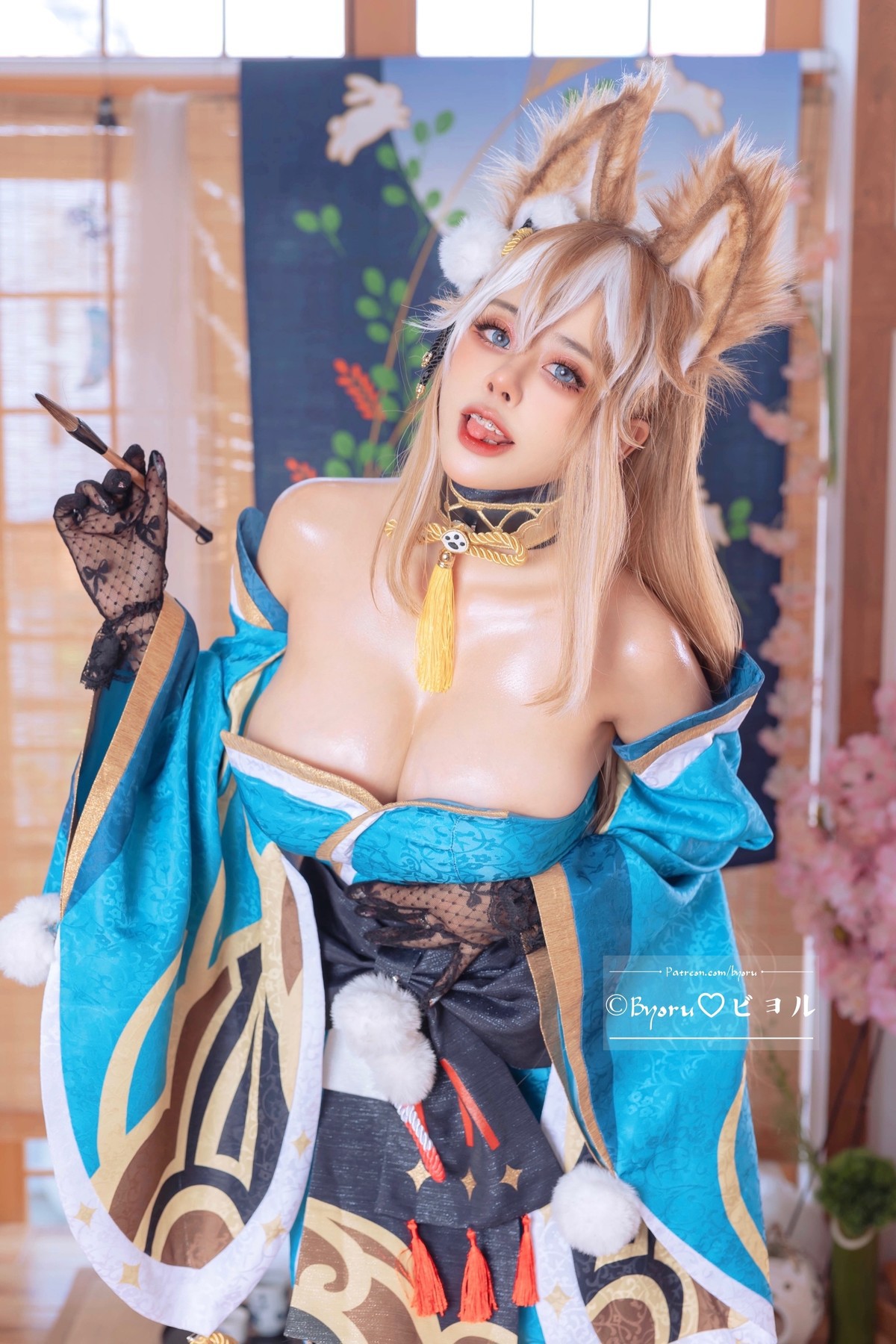 萝莉Byoru Cosplay Miss Hina Genshin Impact(2)