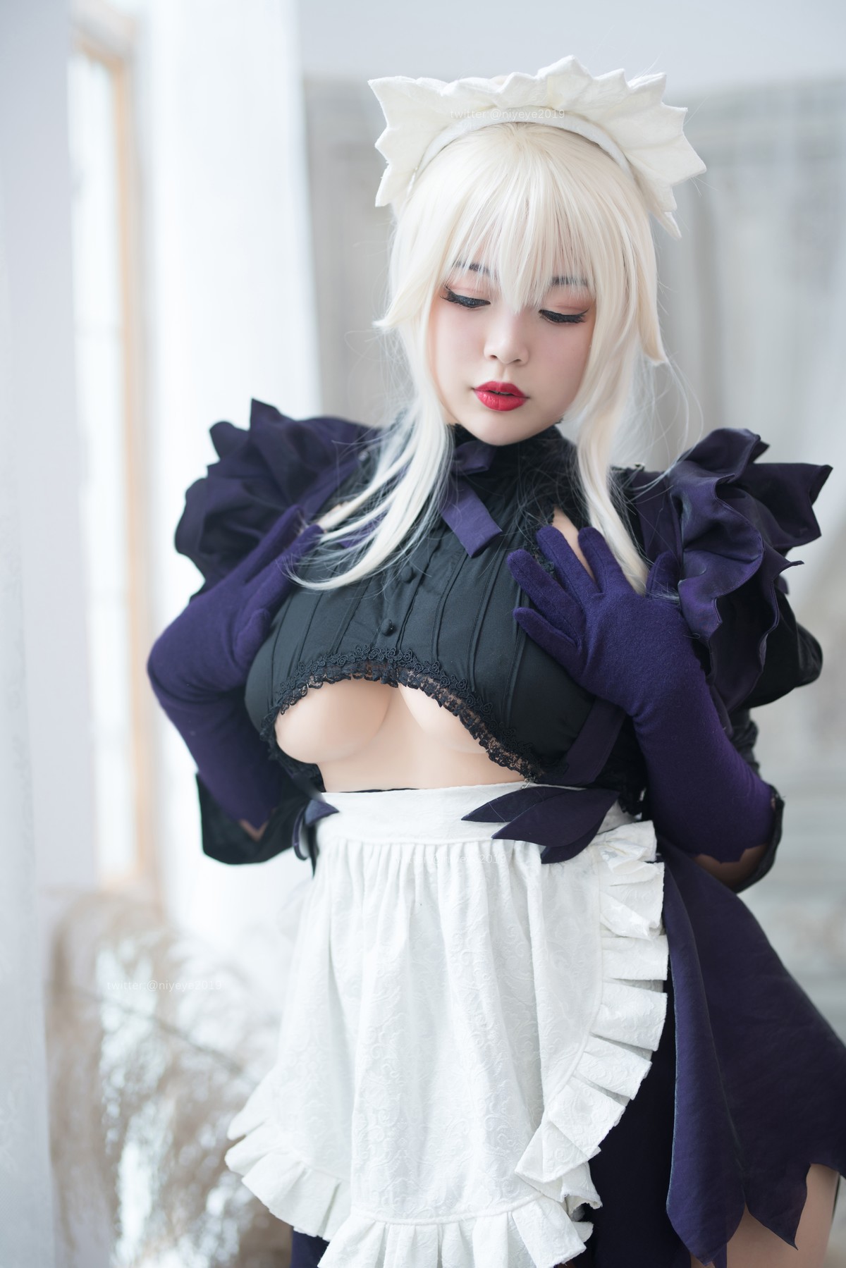 Cosplay 白烨 黑枪呆女仆(39)