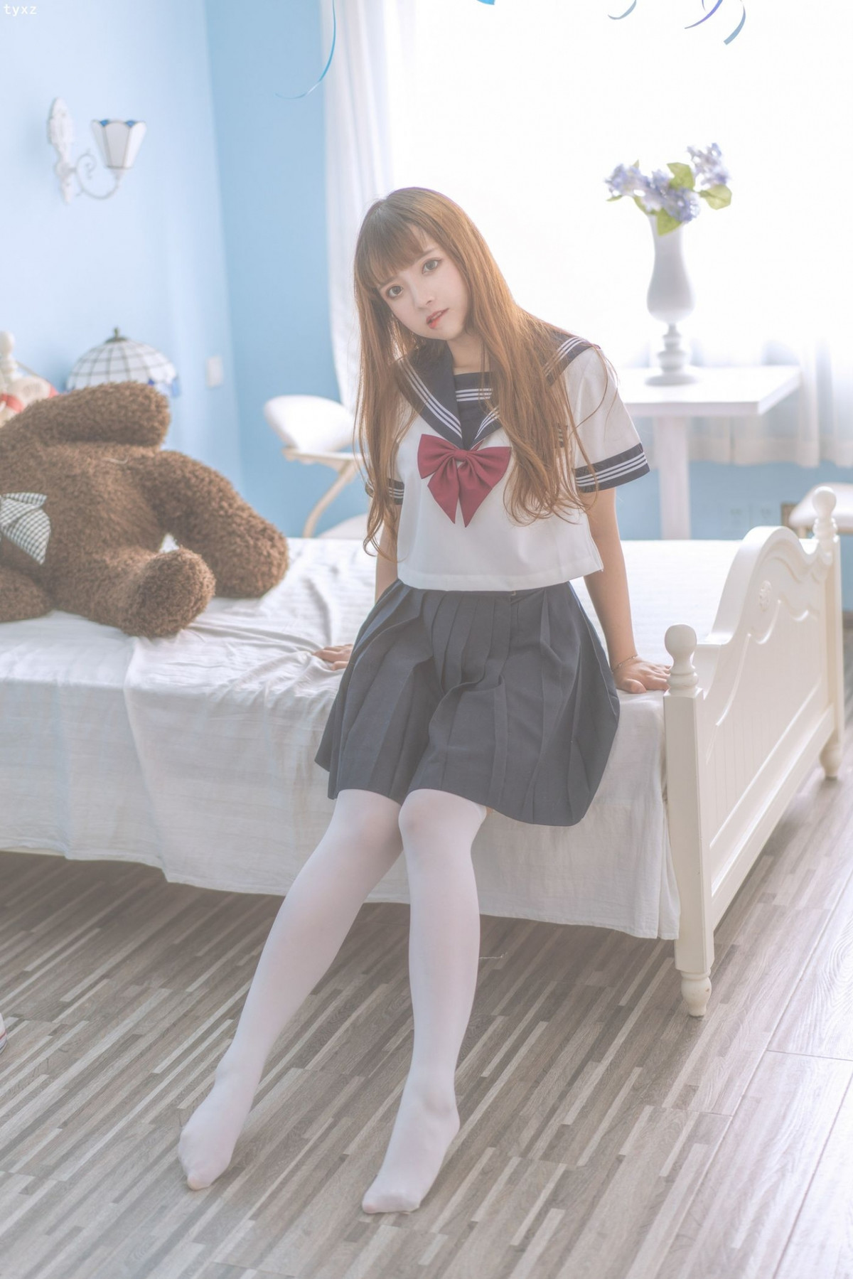Cosplay 一隻雲燒 JK少女(7)