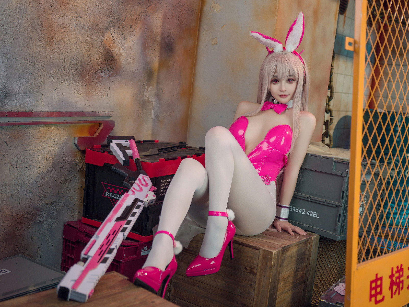 Cosplay 桜井宁宁 Viper Bunny 毒蛇兔女郎(37)
