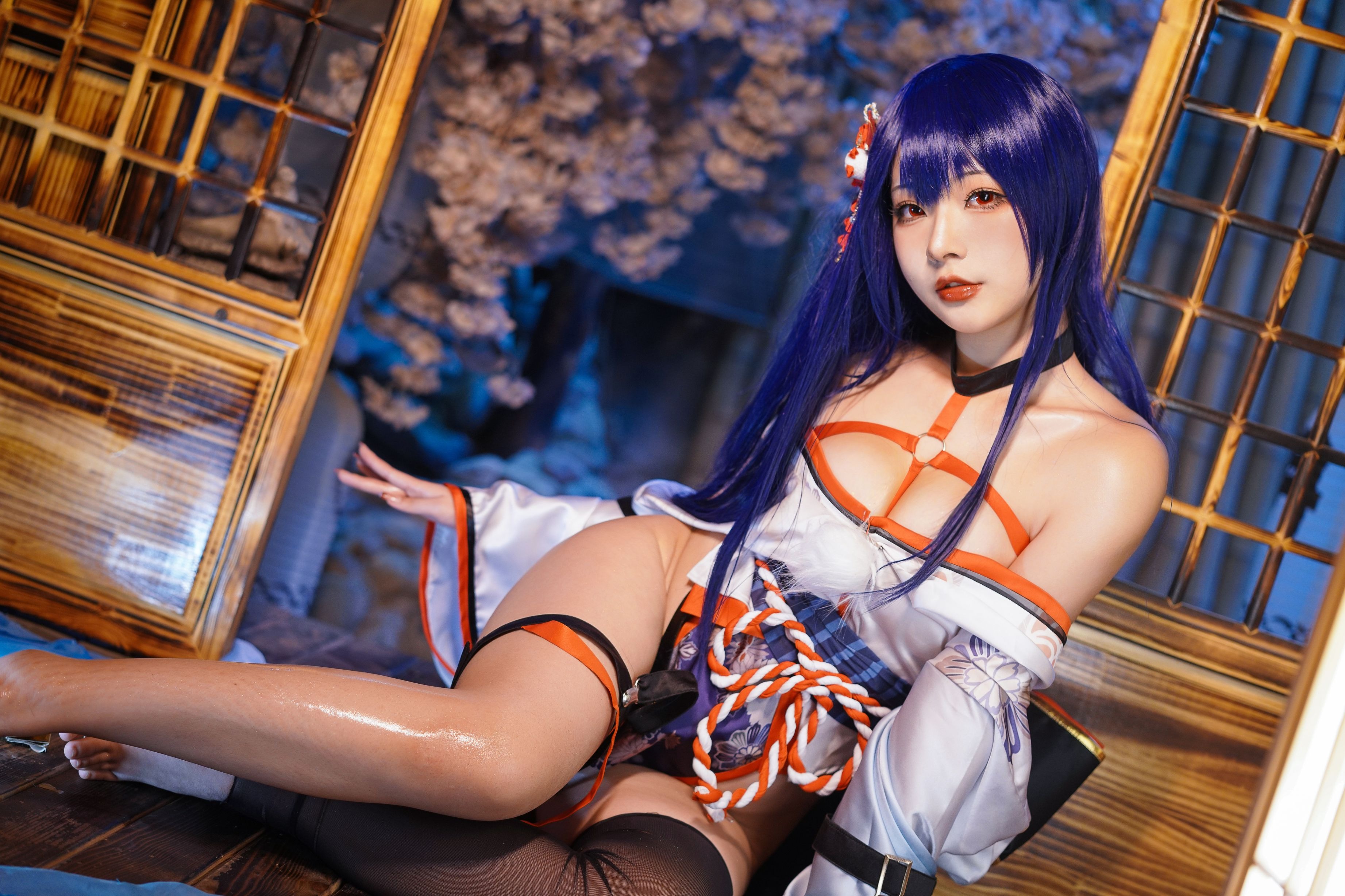 Yuuhui玉汇 Erophone Re 真子-和服抹油[82P](12)