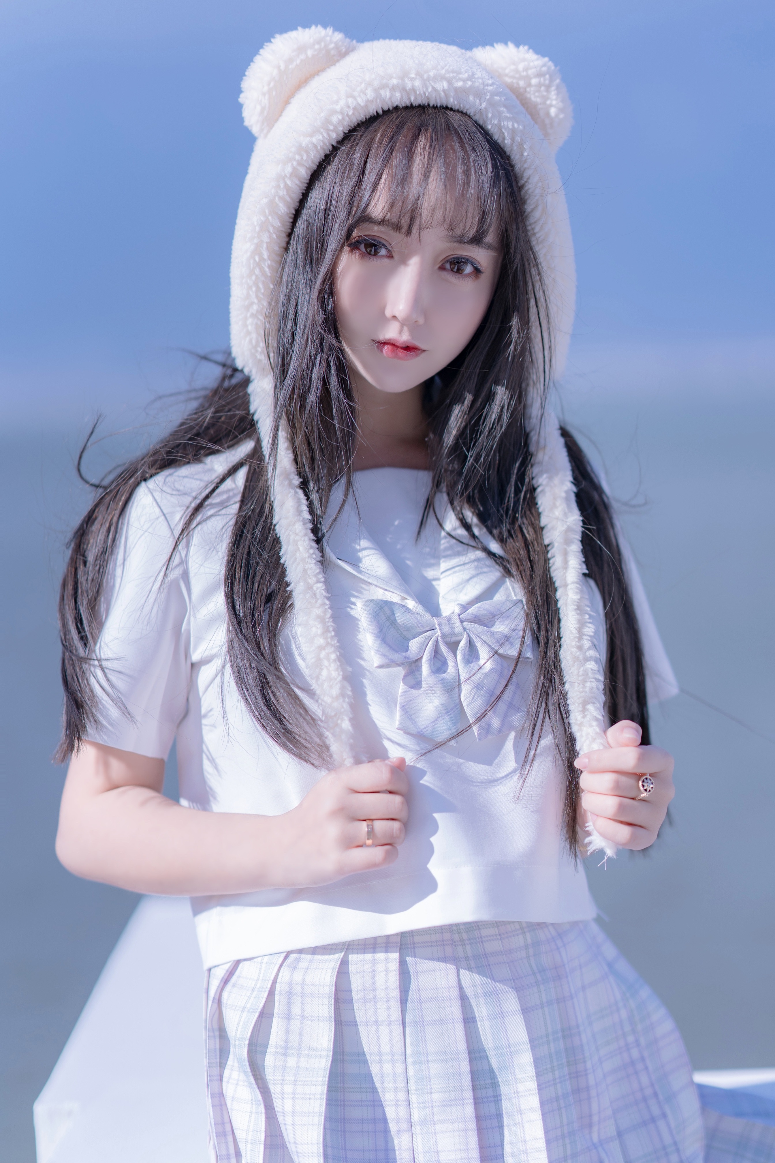 过期米线线喵 - 天台JK 58P(17)