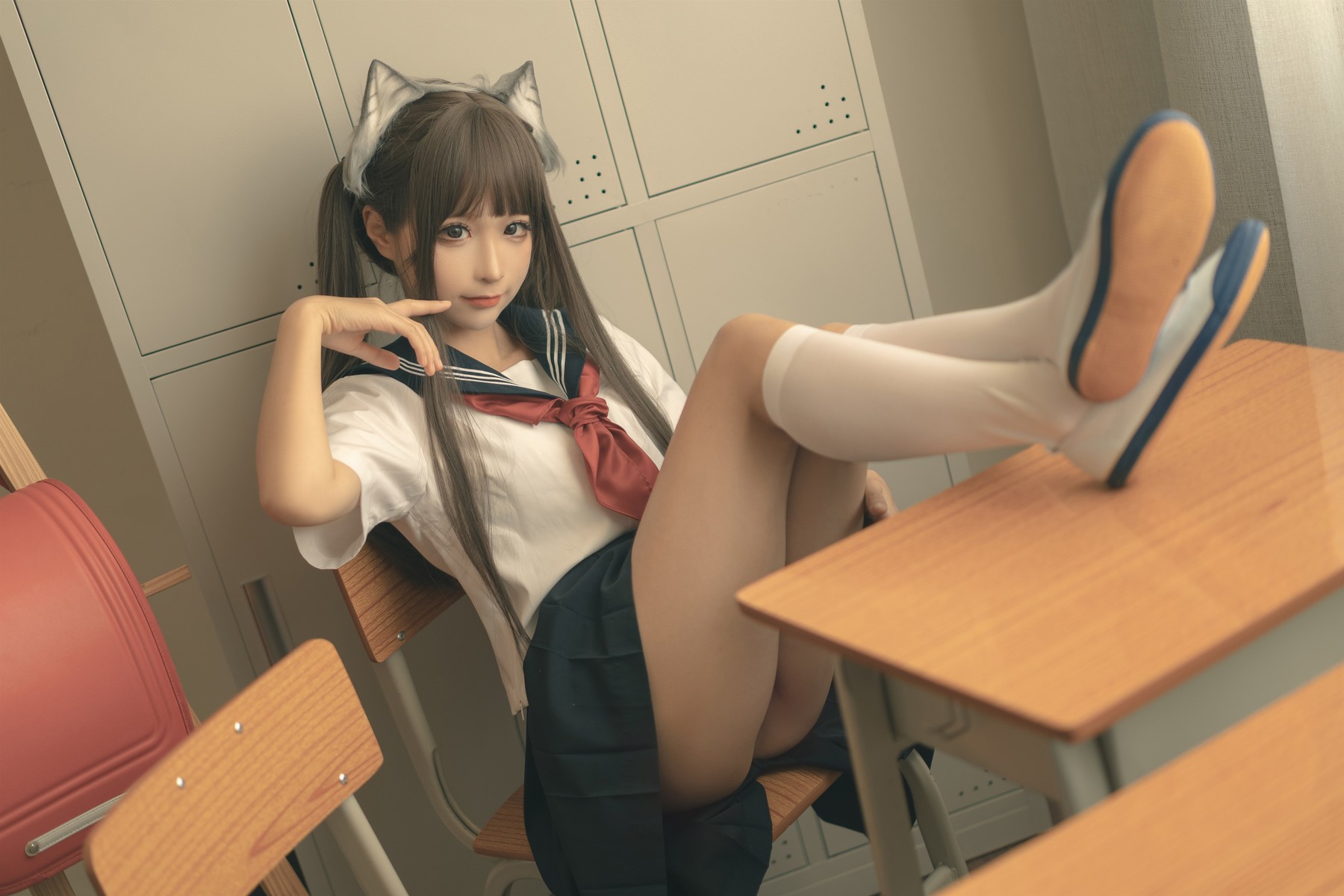 蠢沫沫 Cosplay 放学后
