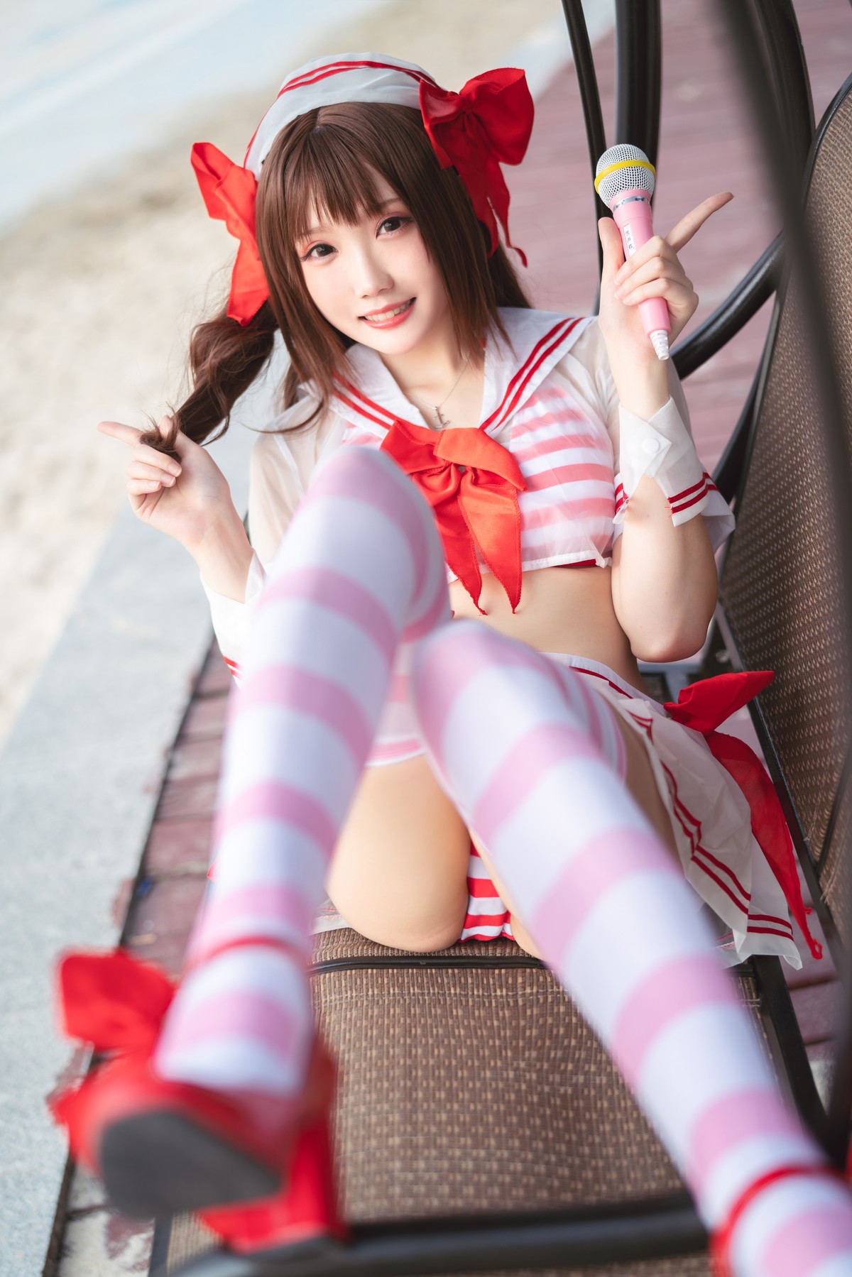 Cosplay 瓜希酱 岛村卯月 泳衣(9)