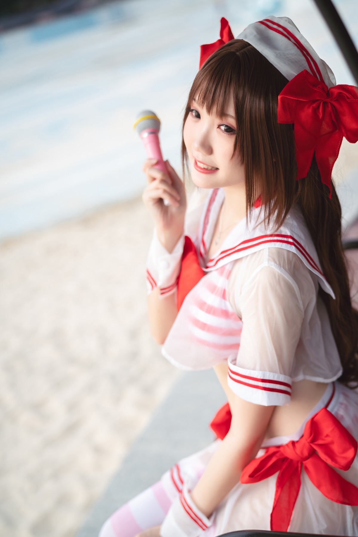 Cosplay 瓜希酱 岛村卯月 泳衣(8)