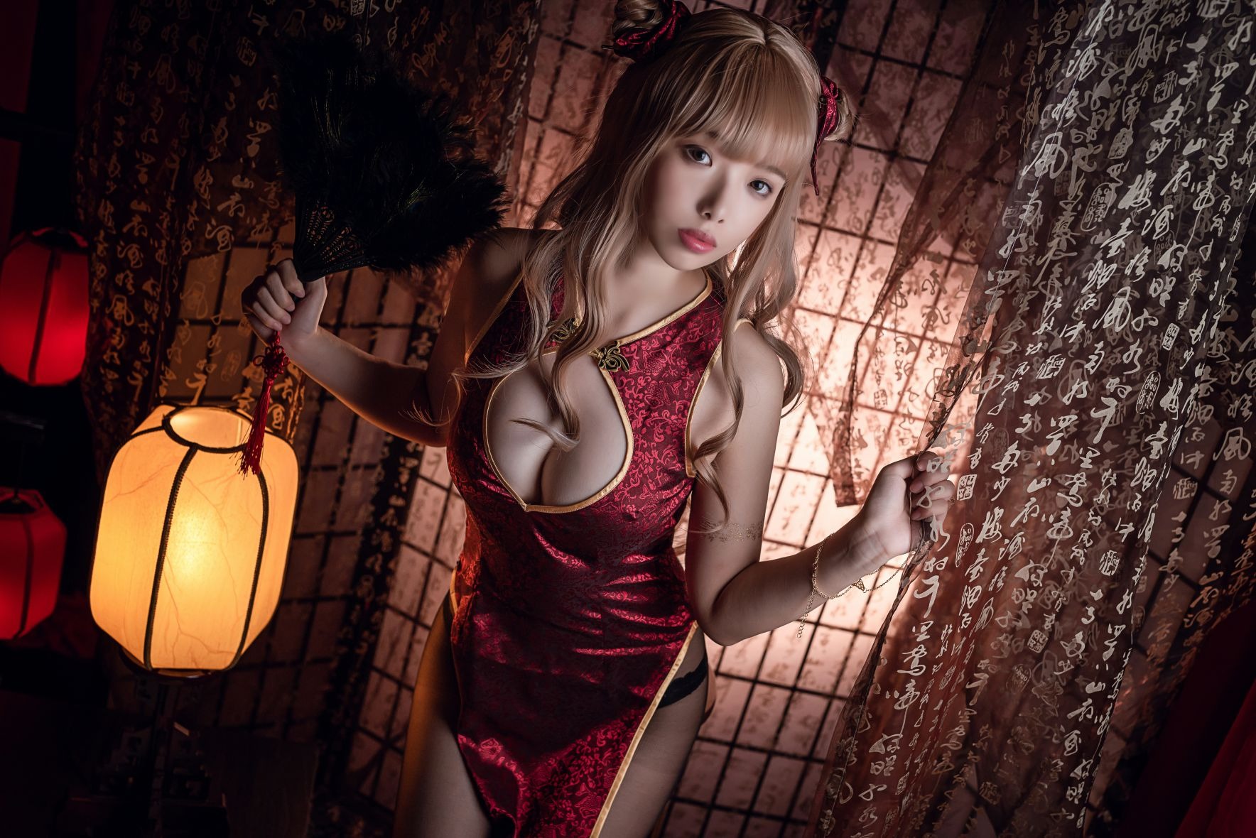 雯妹 NO.014 黑丝半腿+黑丝T-back(17)