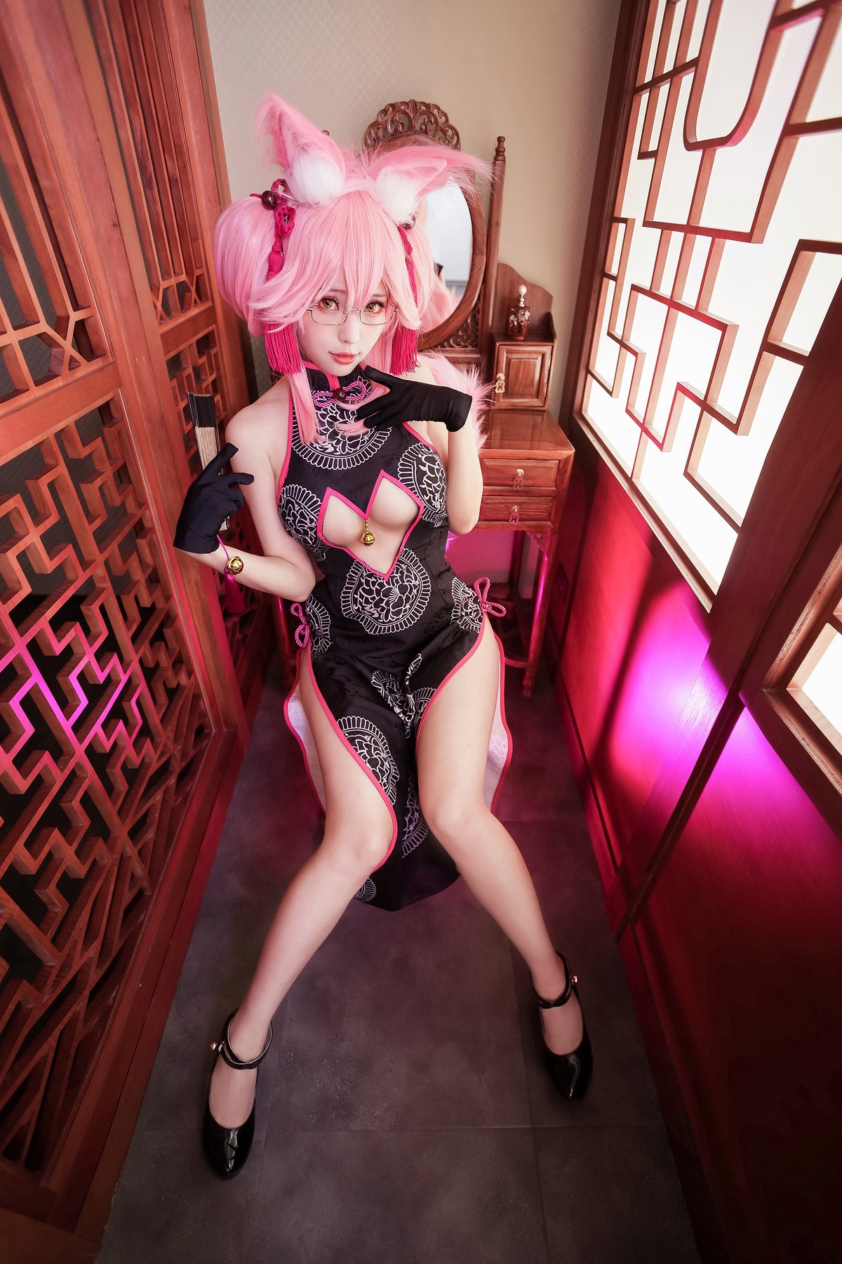 Cosplay ElyEE子 玉藻前旗袍(27)