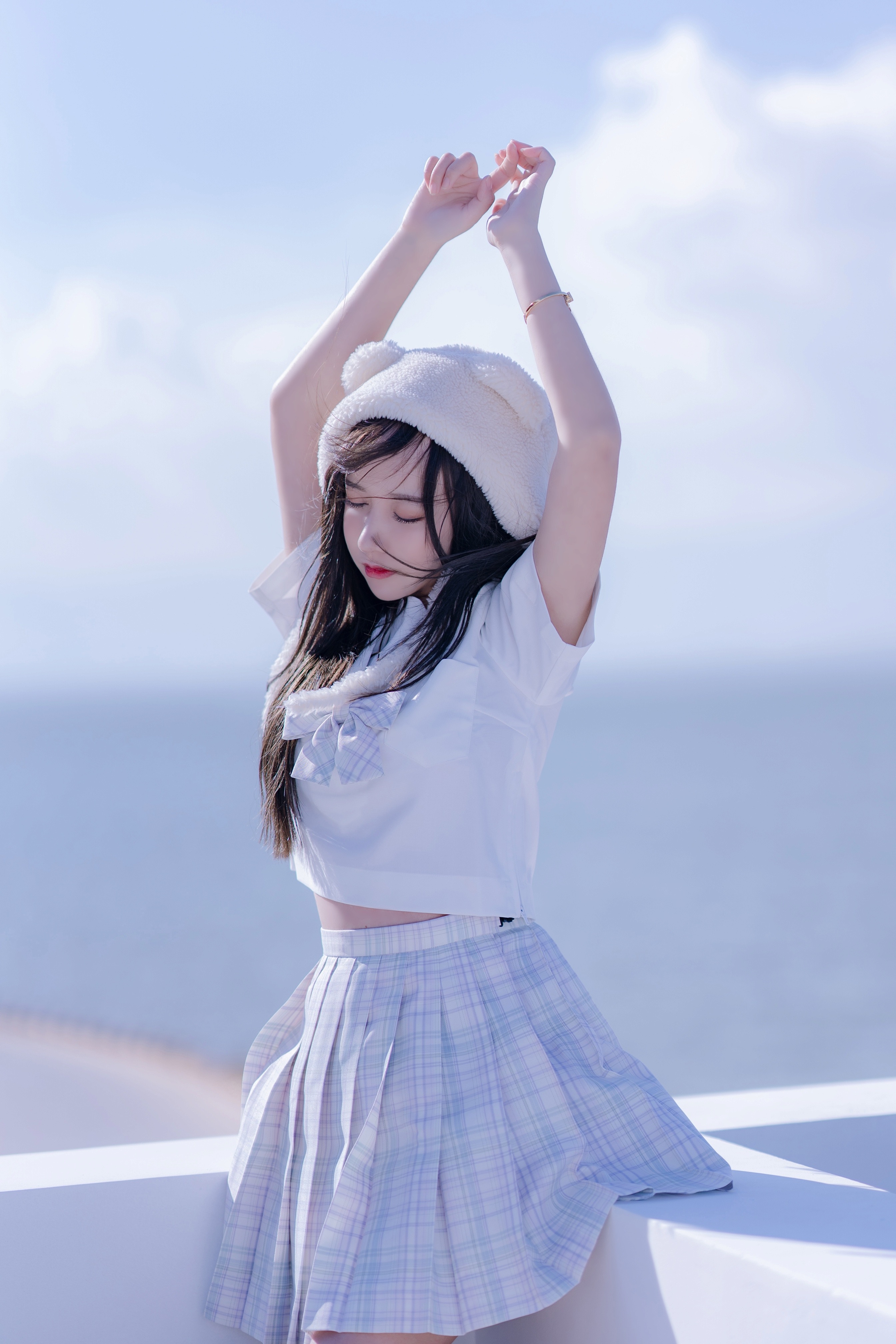 过期米线线喵 - 天台JK 58P(13)