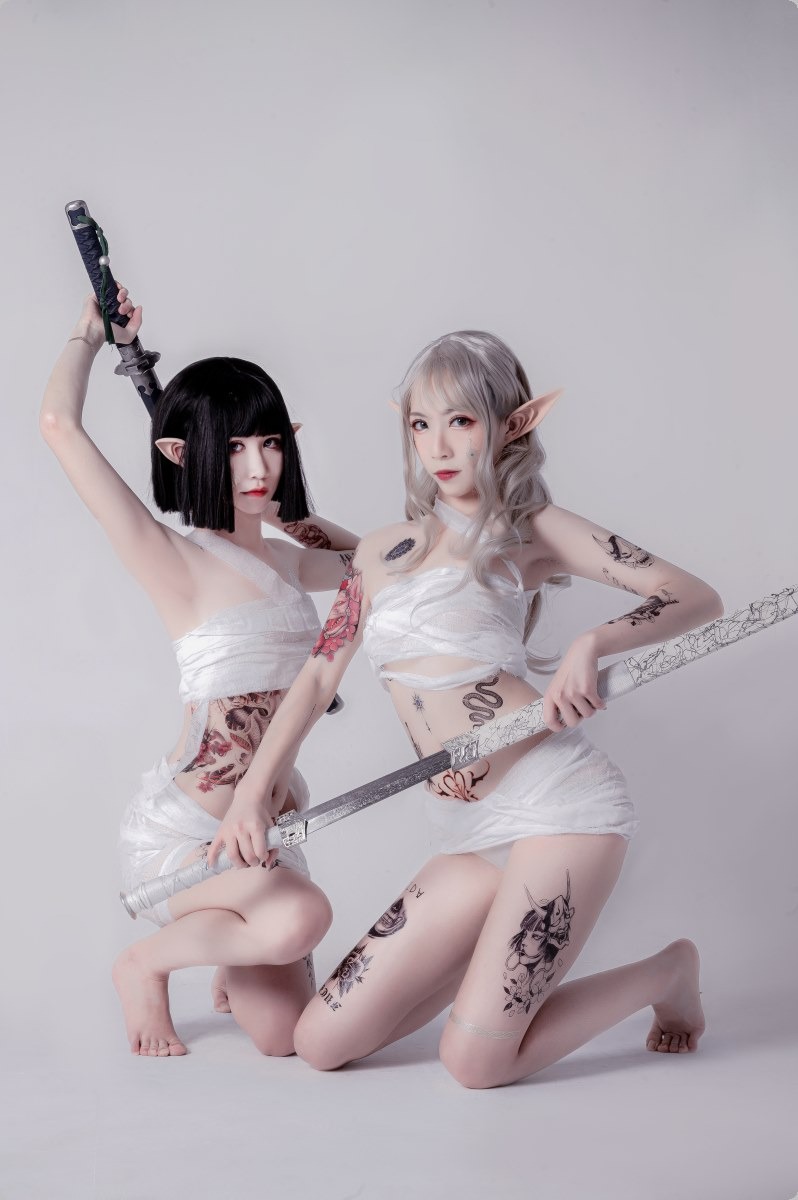 [Cos]阮邑Fairy - 绑带和武士[41P](23)