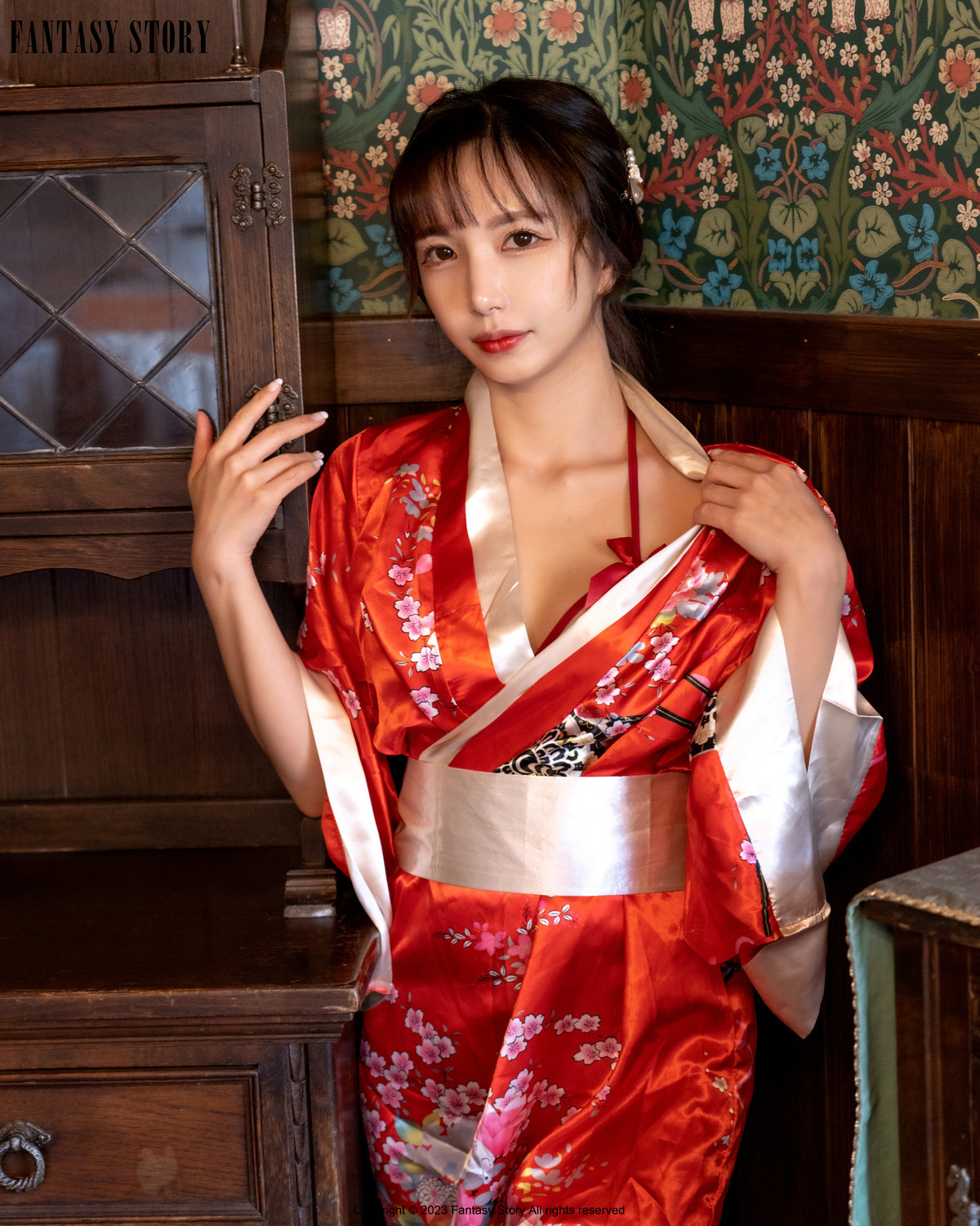 Rua 루아, [Fantasy Story] A Girl in a Red Yukata Set.01(4)