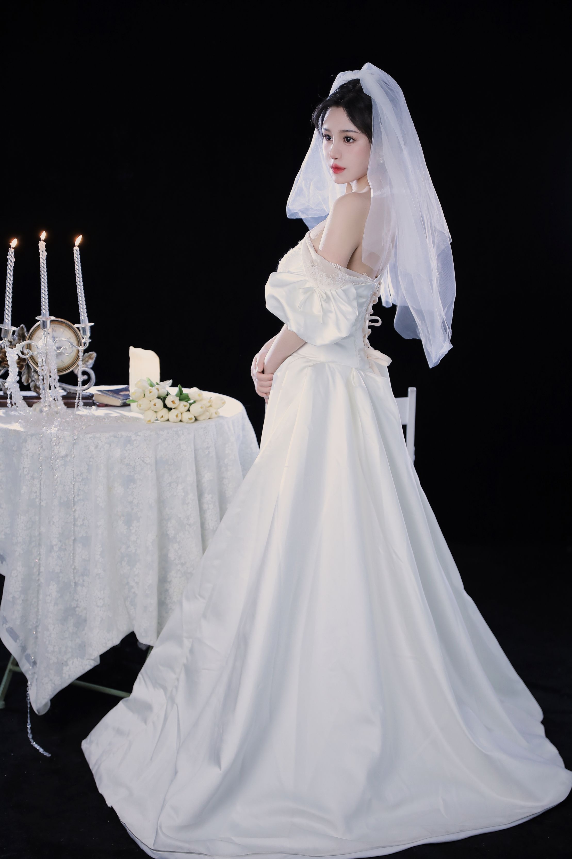 桃暖酱 婚纱60P(13)