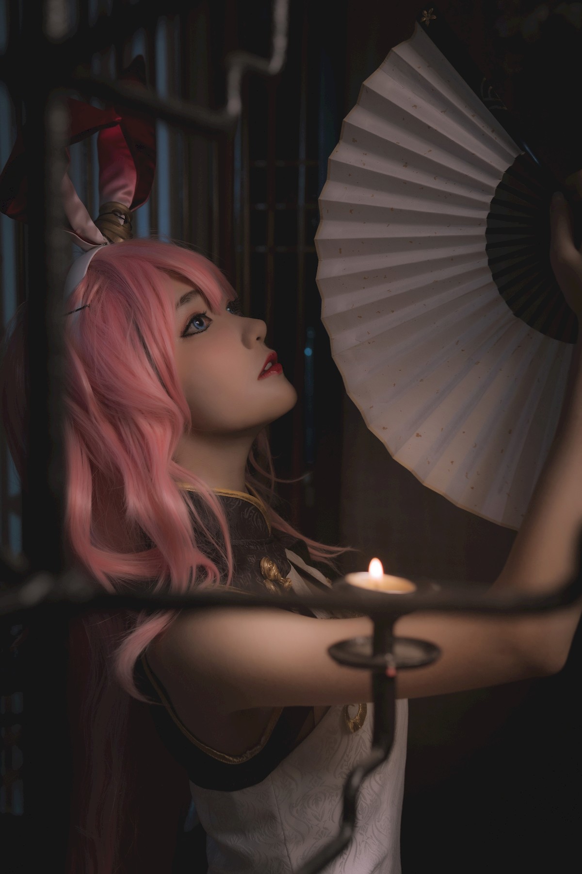 Cosplay 南桃Momoko 八重樱旗袍(3)