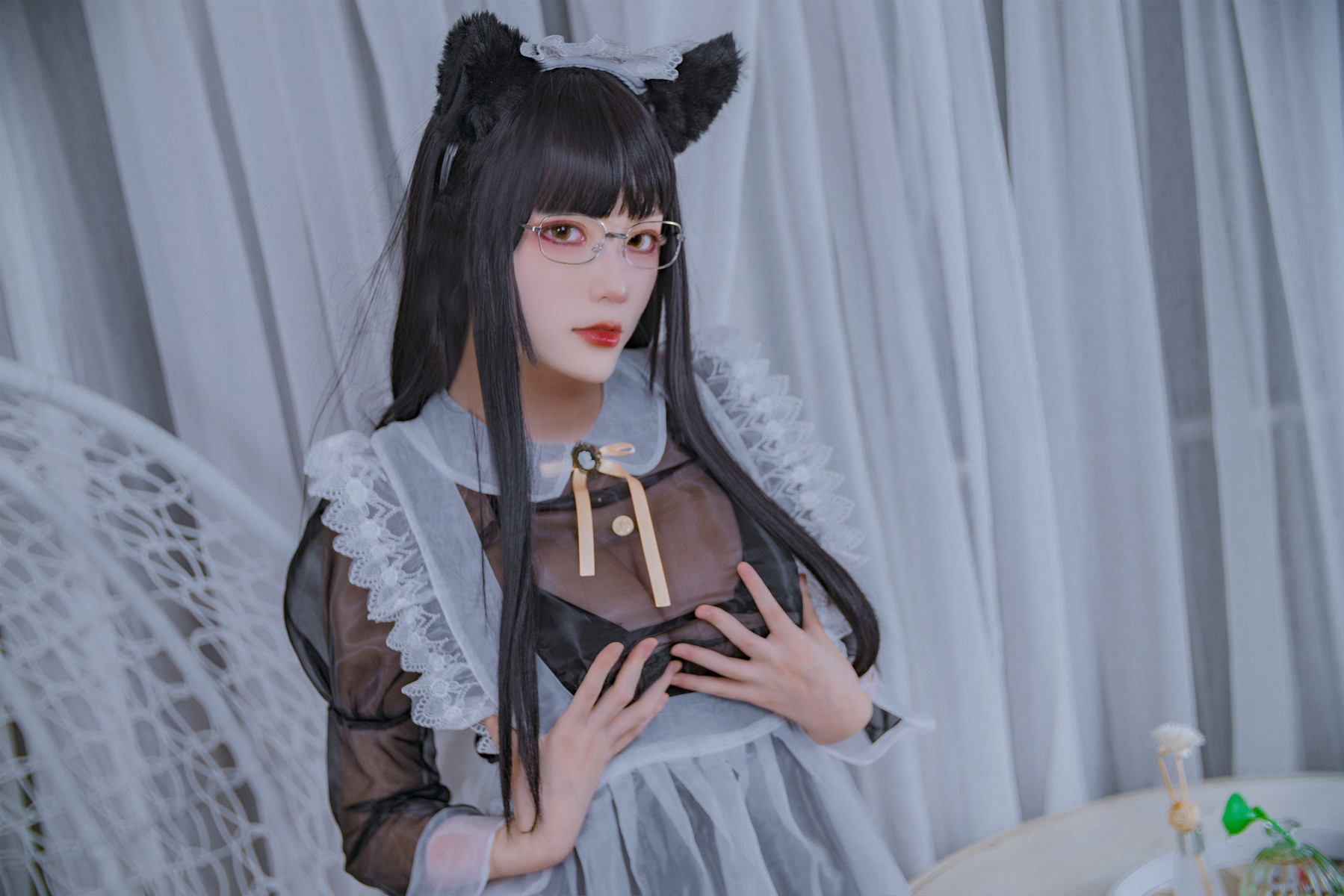 Cosplay 起司块wii写真 会长是女仆大人(44)