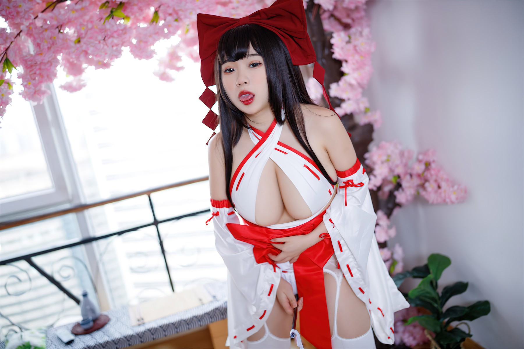 Cosplay 胡桃猫Kurumineko 欲望神社巫(36)