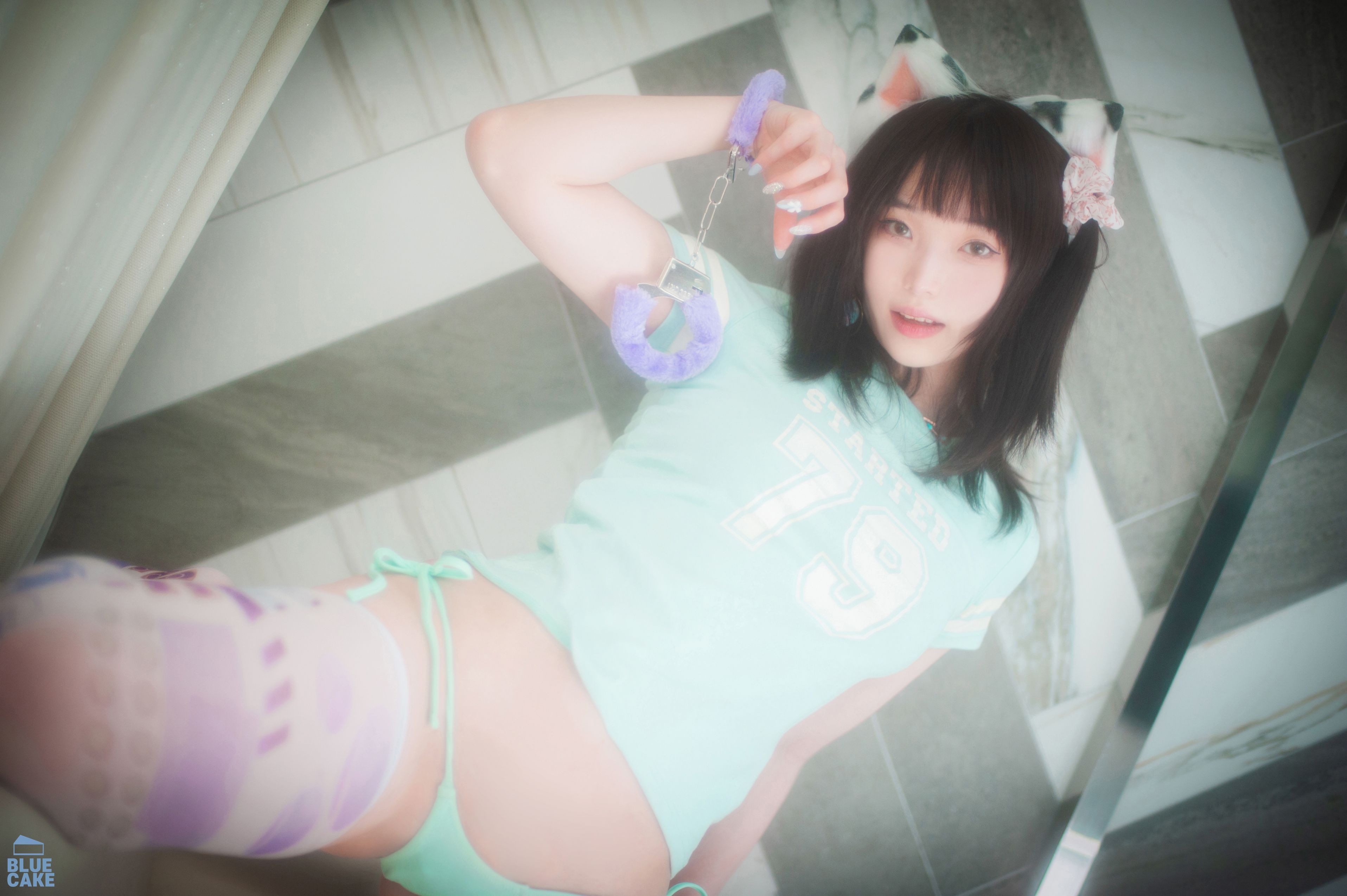 Bambi (밤비) - Naughty Cats Pink & Mint RED(136)