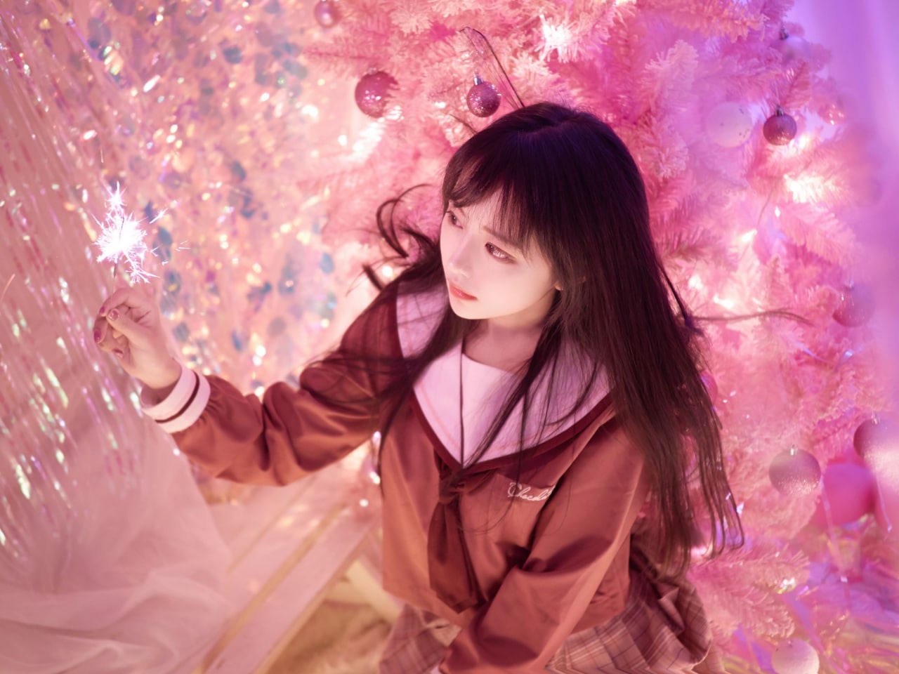 Shika小鹿鹿-内衣图包、尼禄礼服、日系写真、圣诞、万花旗袍[70P](59)