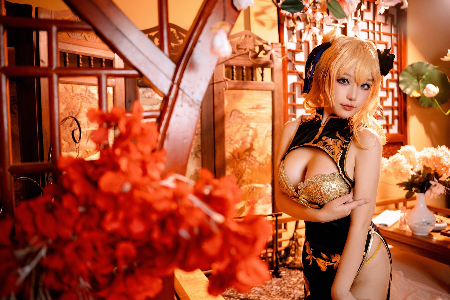 Cosplay 七七娜娜子 金莲(9)