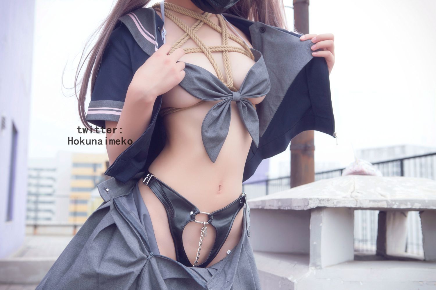 Hokunaimeko-NO10 裸露！死库水 JK[90P](19)