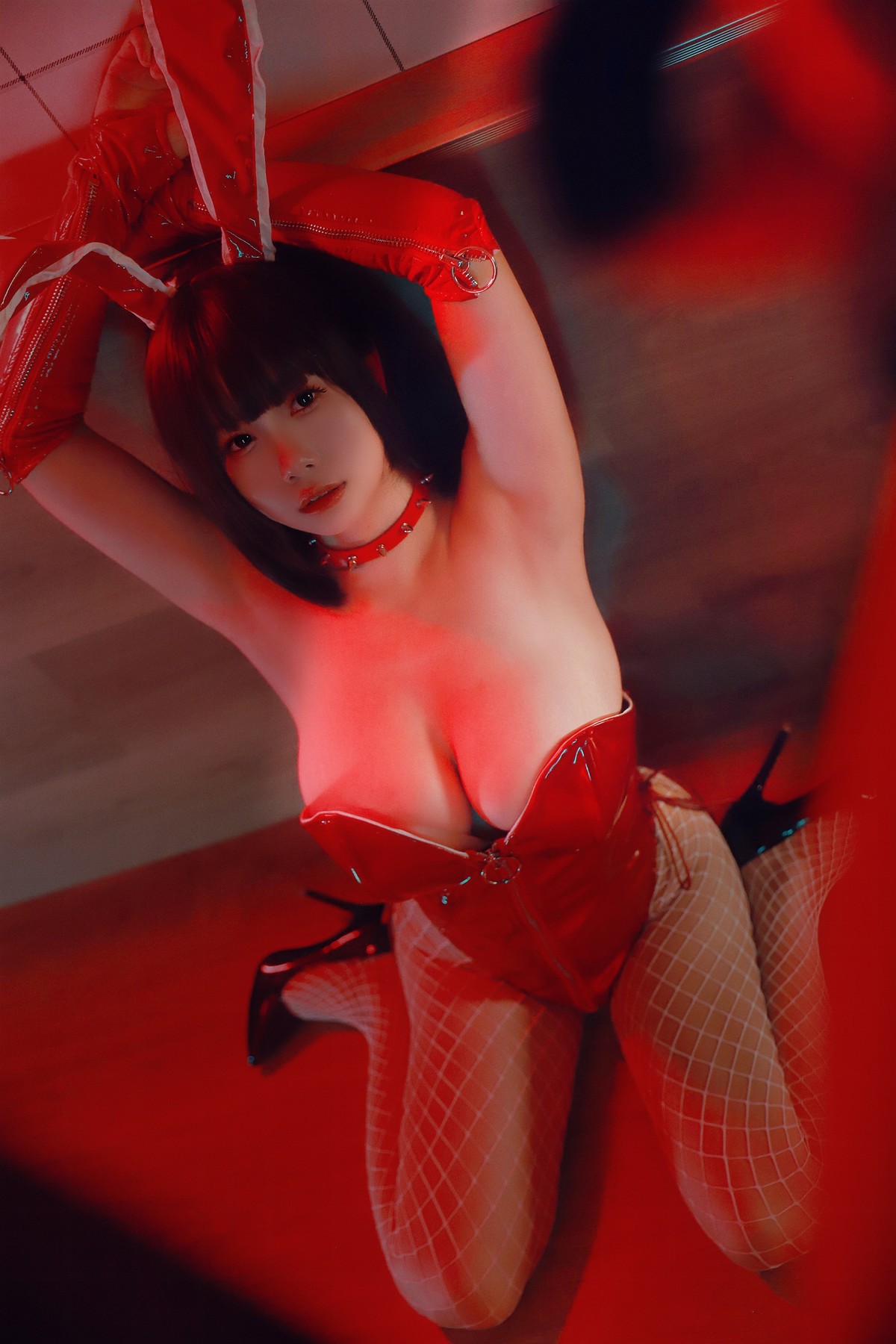 Cosplay 末夜787 红色兔女郎(34)